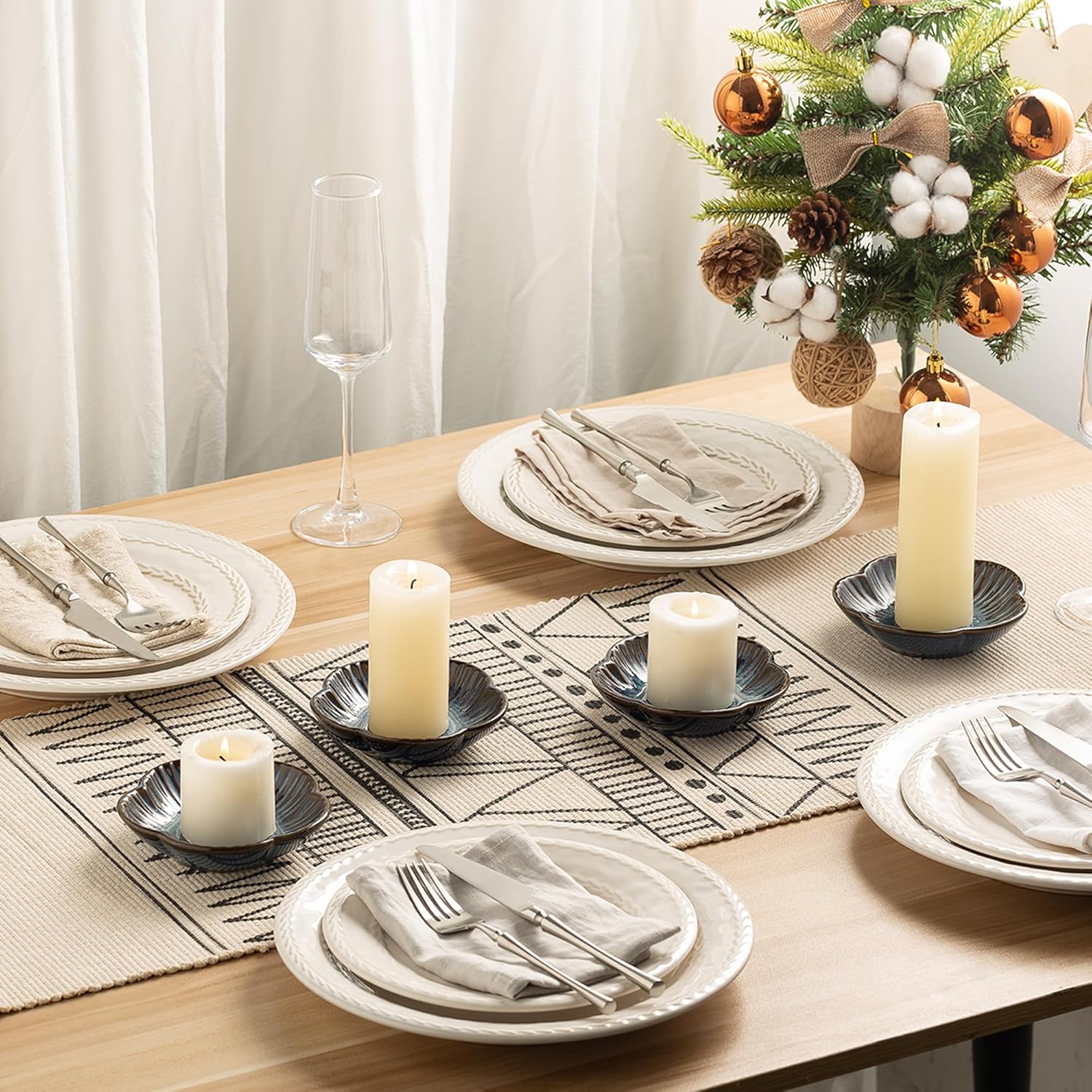 Ceramic Pillar Candle Holder