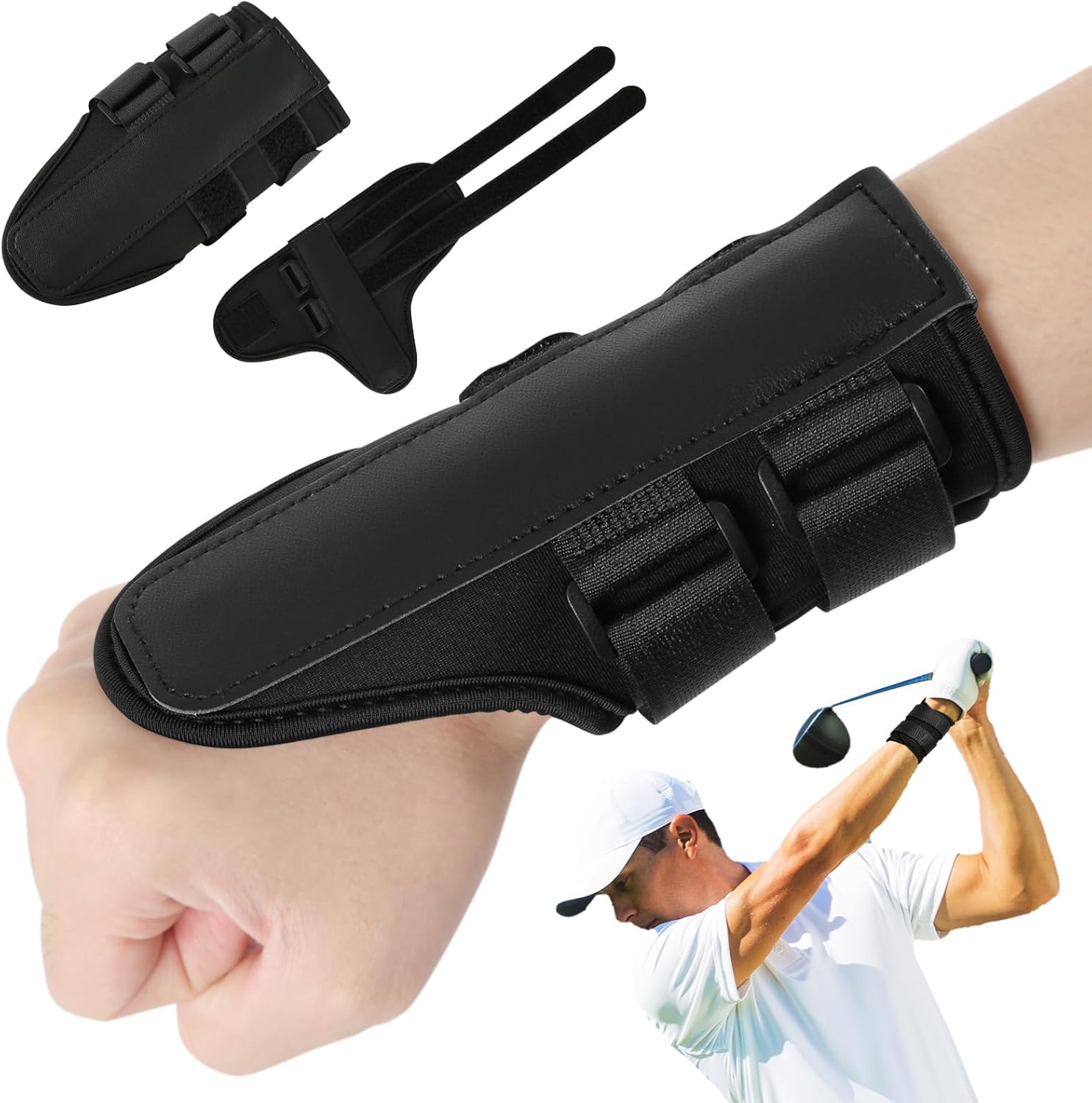 Golf Swing Trainer for Beginners - Black - Set of 1 - Ideal Training Aid Golf Swing Trainer for Beginners - Black - Set of 1 - Ideal Training Aid