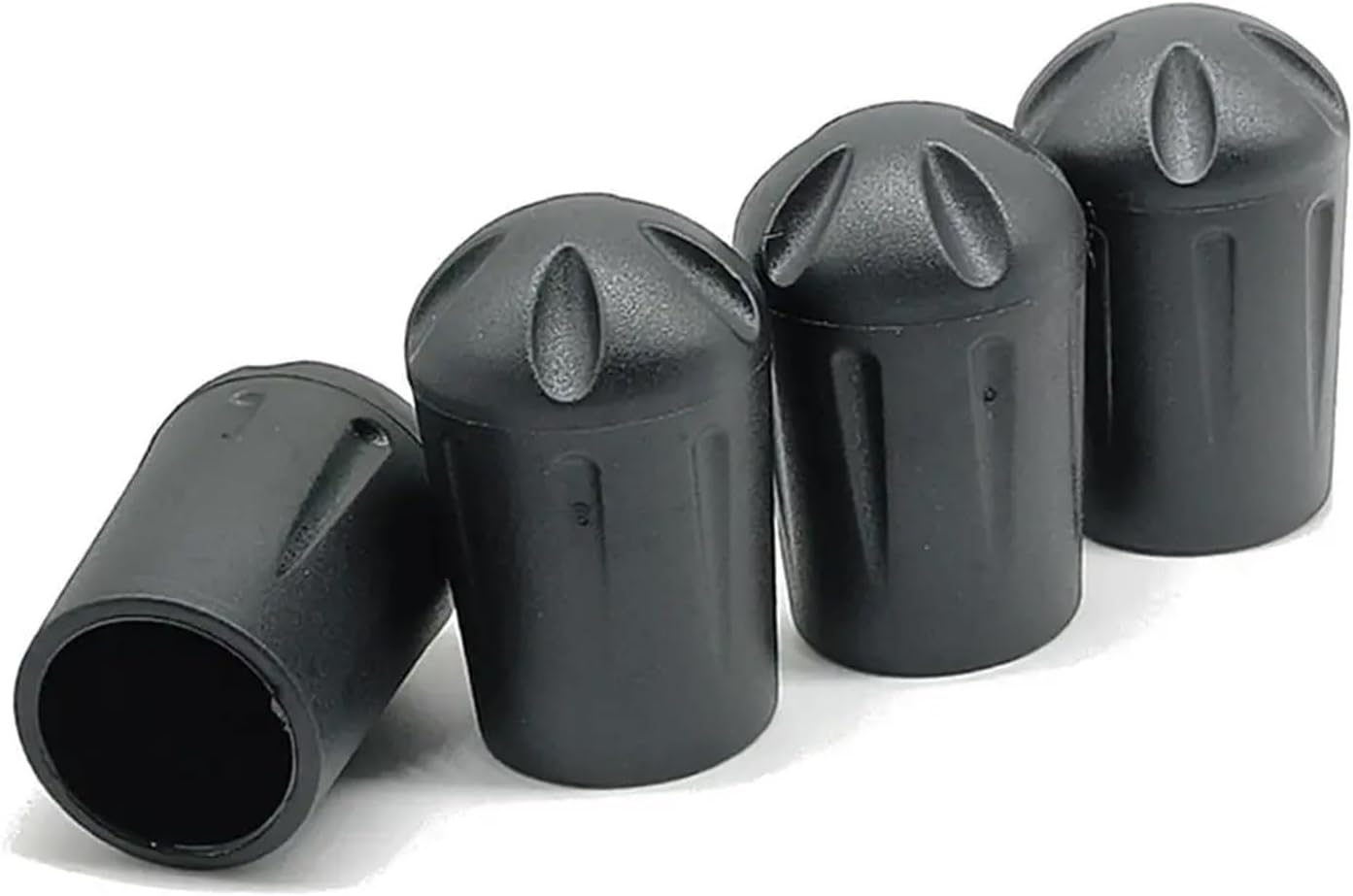 18mm Silicone Chair Leg Caps - 4 Pack Black Floor Protectors Scratch Resistant Furniture Pads