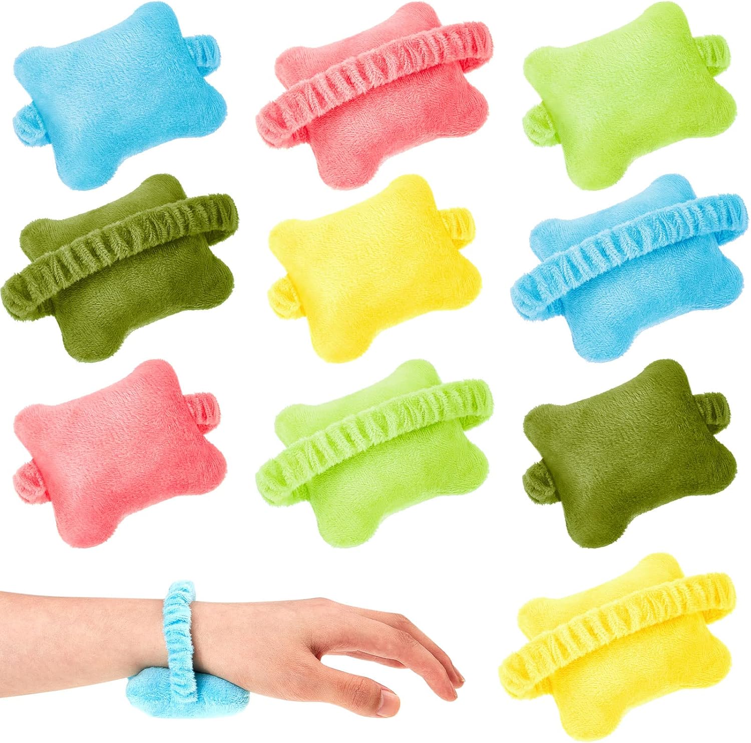 10-Pack Portable Ergonomic Wrist Rest for Typing Keyboard Computer Use Plush Material Curved Design 10-Pack Portable Ergonomic Wrist Rest for Typing Keyboard Computer Use Plush Material Curved Design
