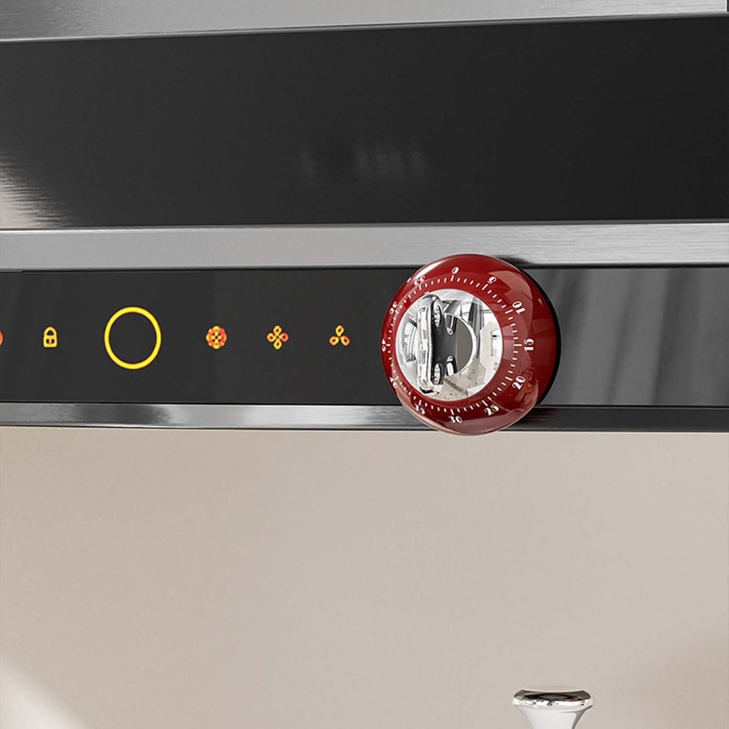 Magnetic Digital Kitchen Timer Countdown Up to 60 Minutes for Cooking Office Tasks and Studying White