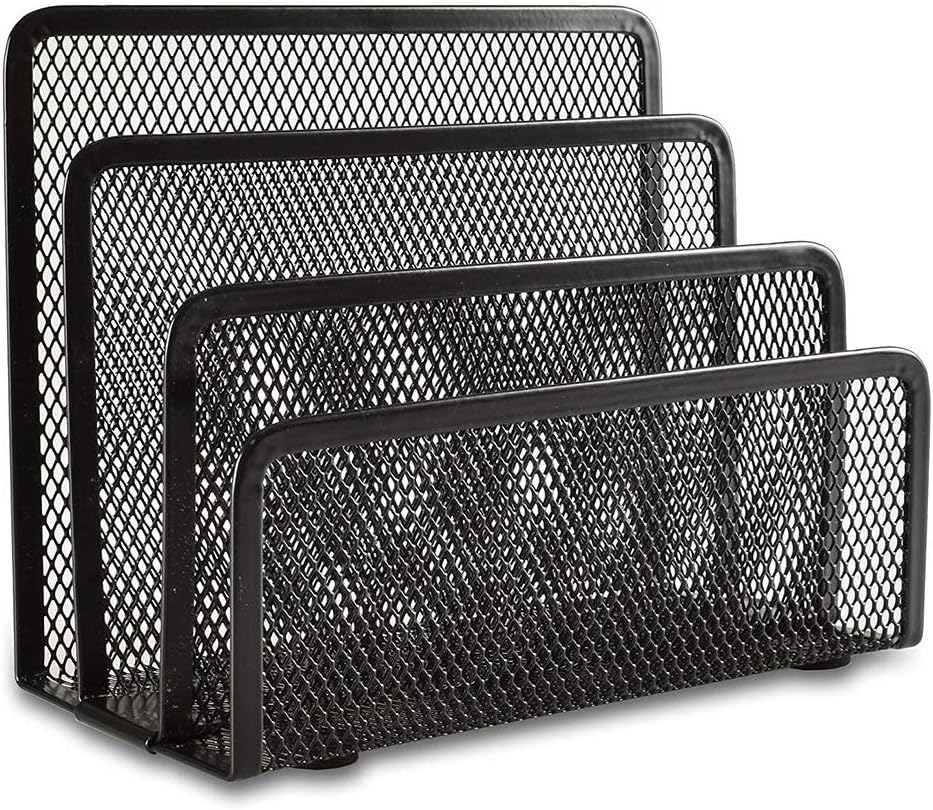 Black Metal Organizer Bins for Bookkeeper - 1 Piece Storage Solution Black Metal Organizer Bins for Bookkeeper - 1 Piece Storage Solution