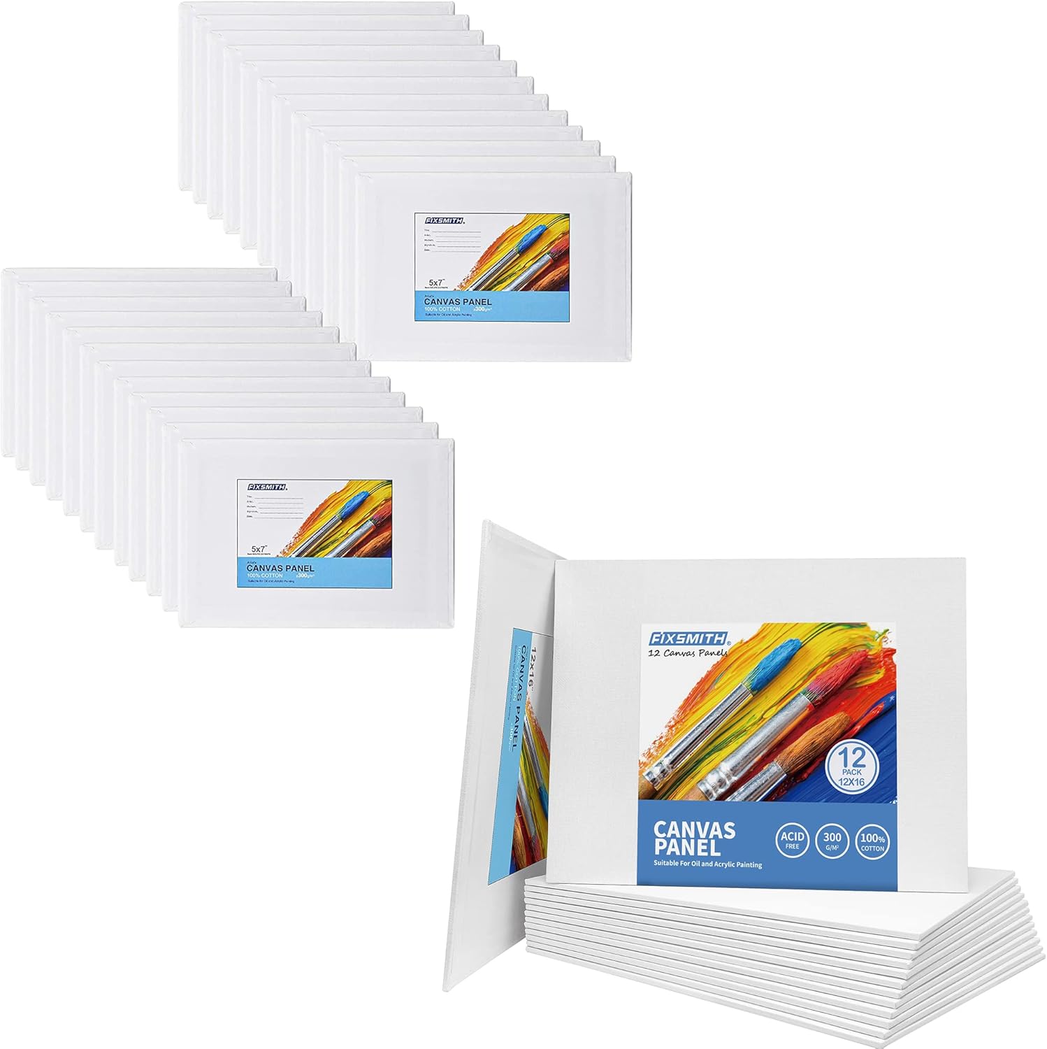 Painting Canvas Panel Boards - 5x7 Inch Art Canvas