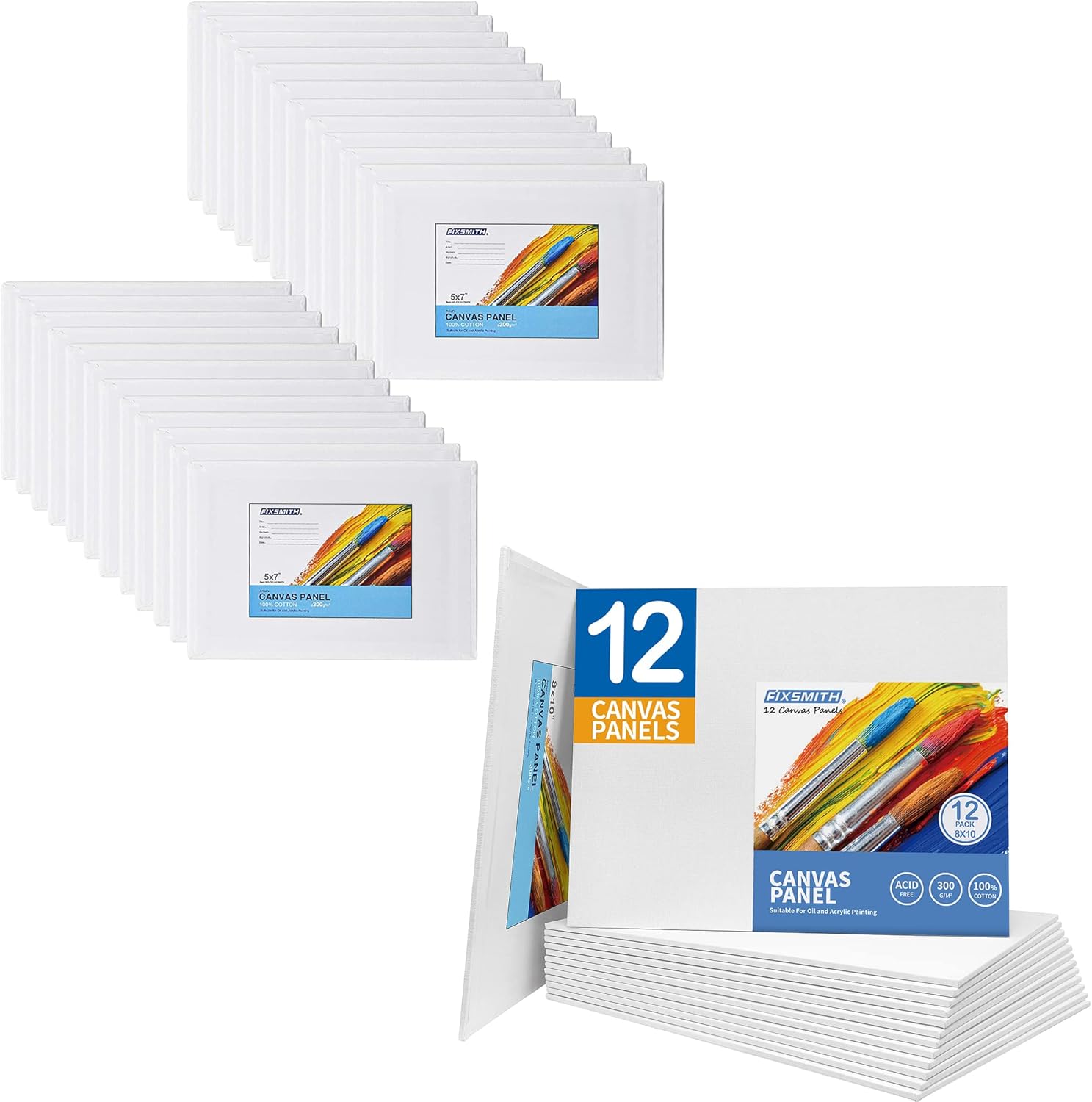 Painting Canvas Panel Boards - 5x7 Inch Art Canvas