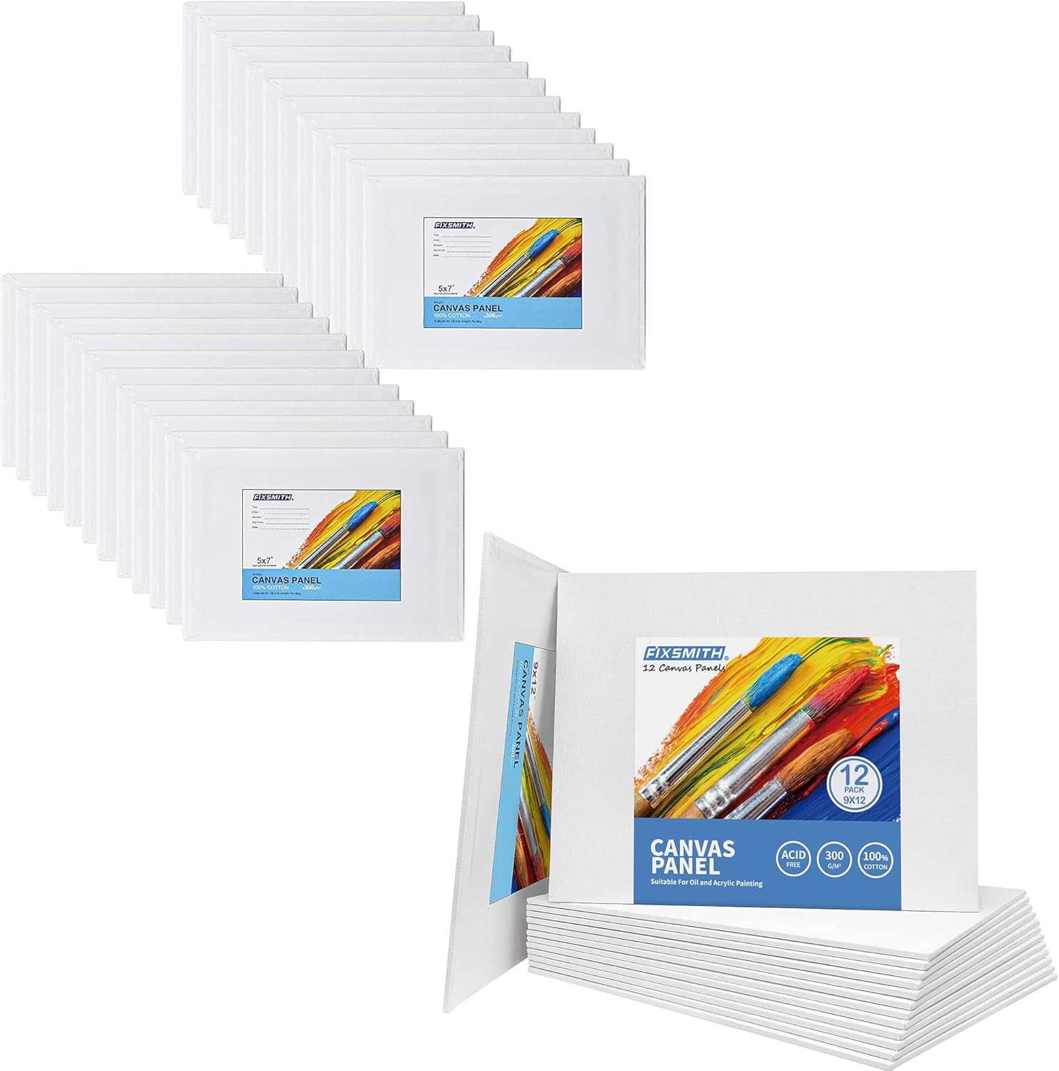 Painting Canvas Panel Boards - 5x7 Inch Art Canvas