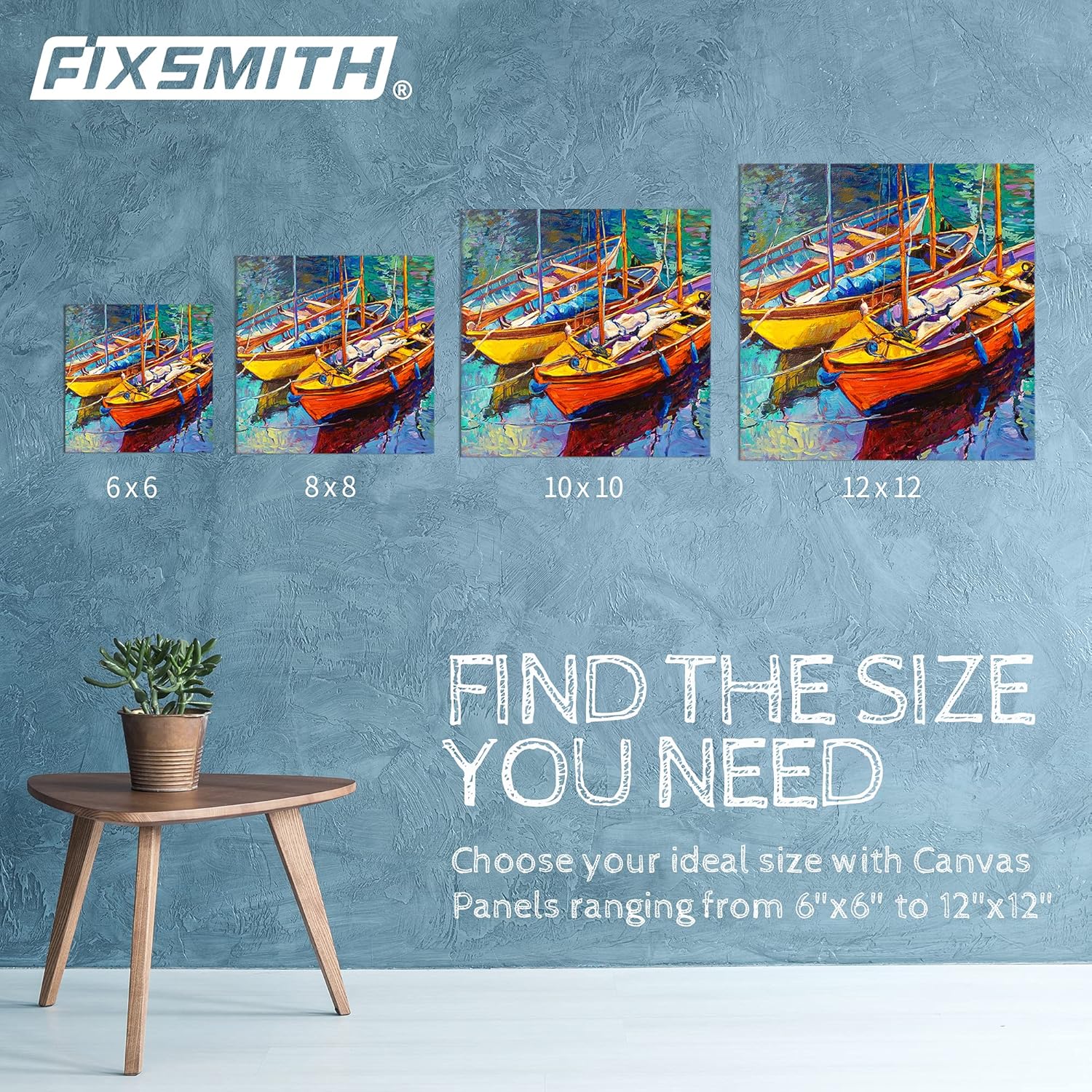 Painting Canvas Panel Boards - 5x7 Inch 24 Pack with 6 x6 Inch Canvas Panel Super Value 12 Pack Canvases