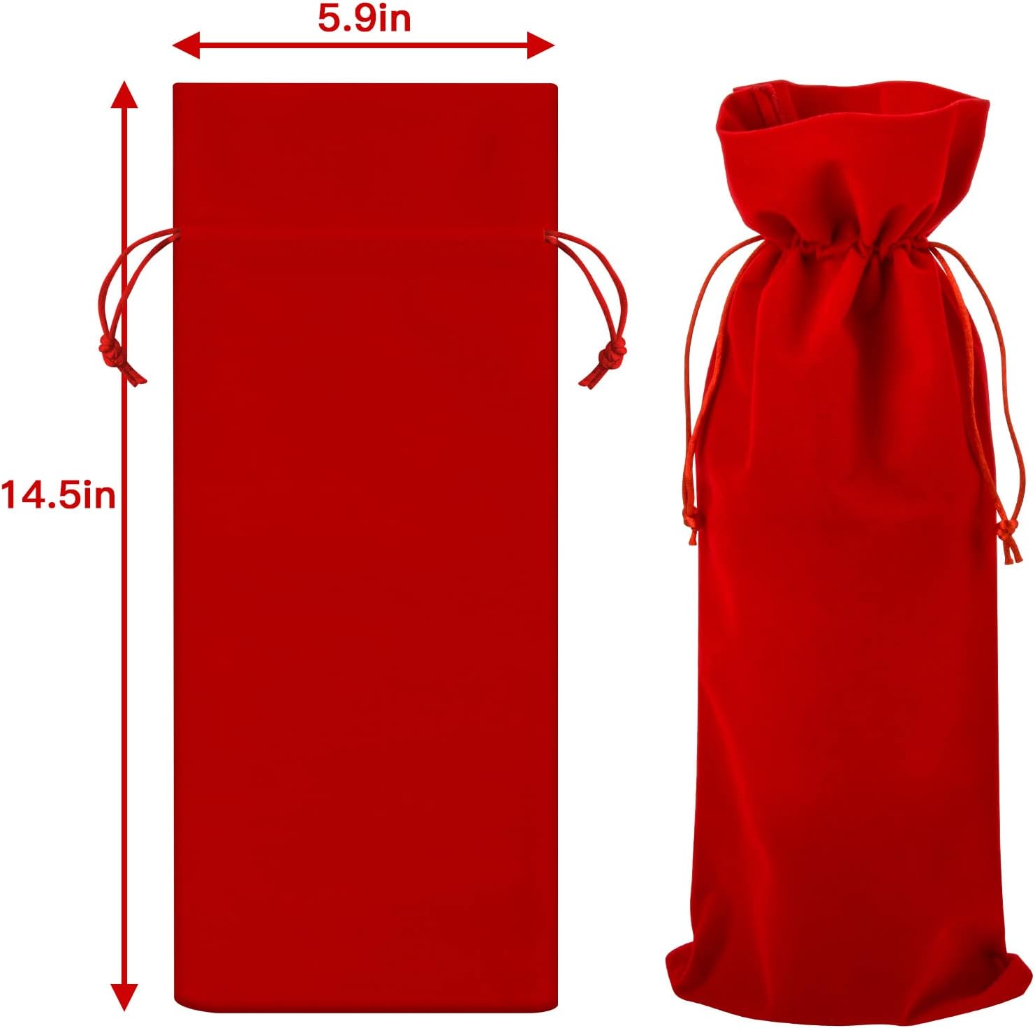 Homakover Luxury Velvet Wine Bag Wine Gift Bags