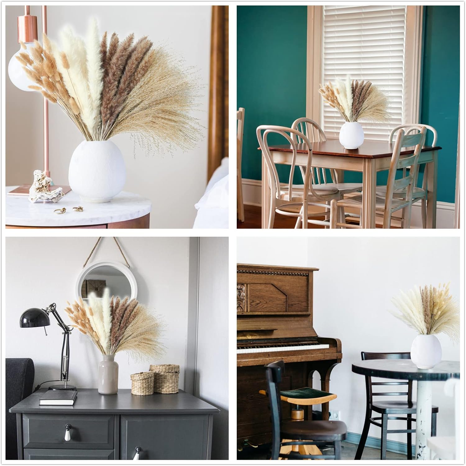 Artificial Pampas Grass Decor