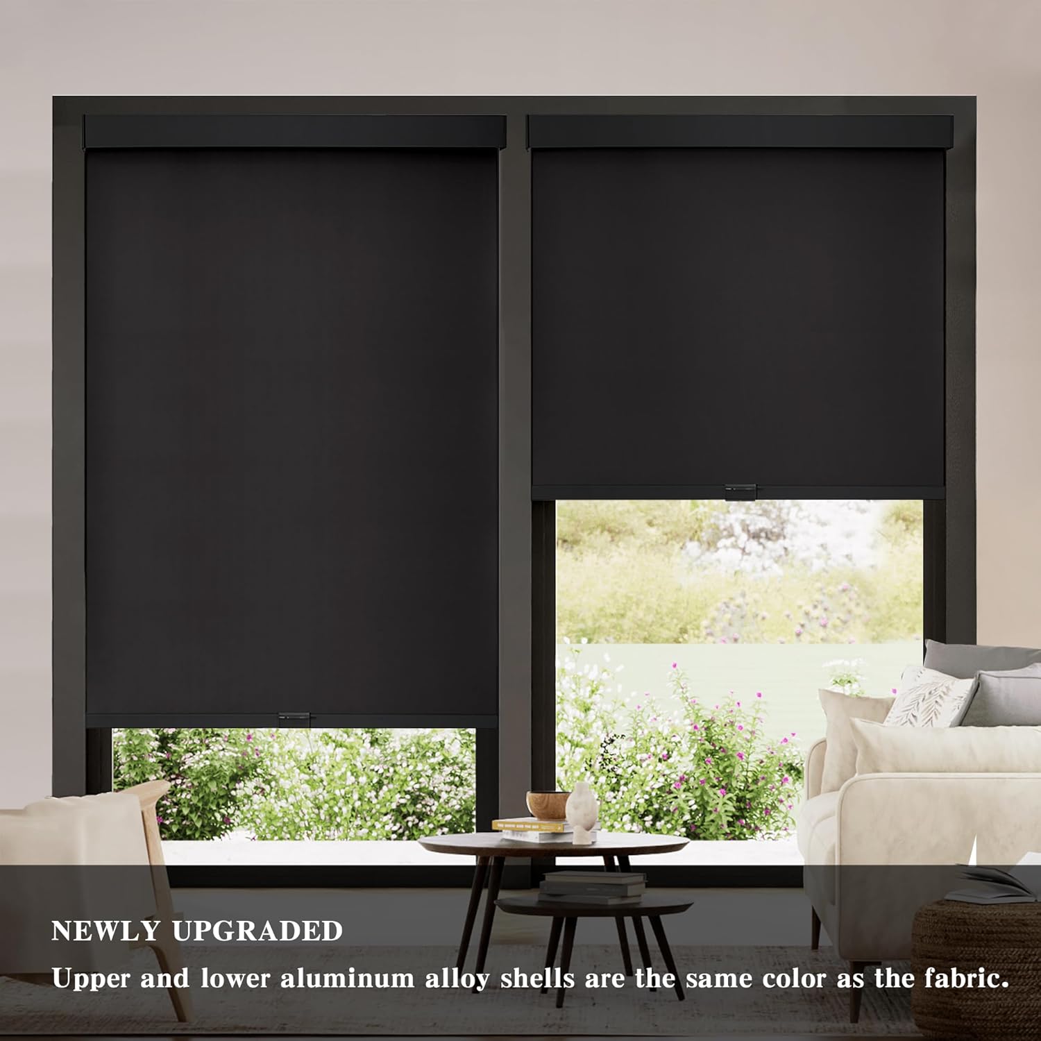 Blackout Roller Shades Cordless Blinds for Windows