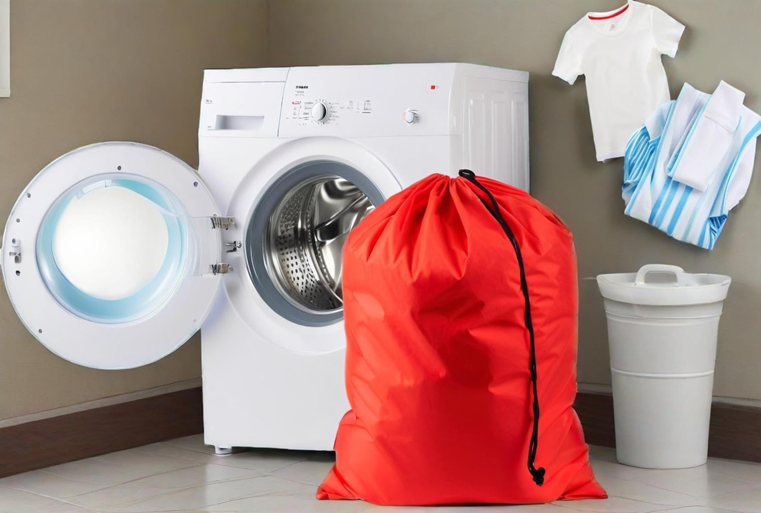 Pop Up Hampers 3 Pack with Extra Large Laundry Bags 6 Pack