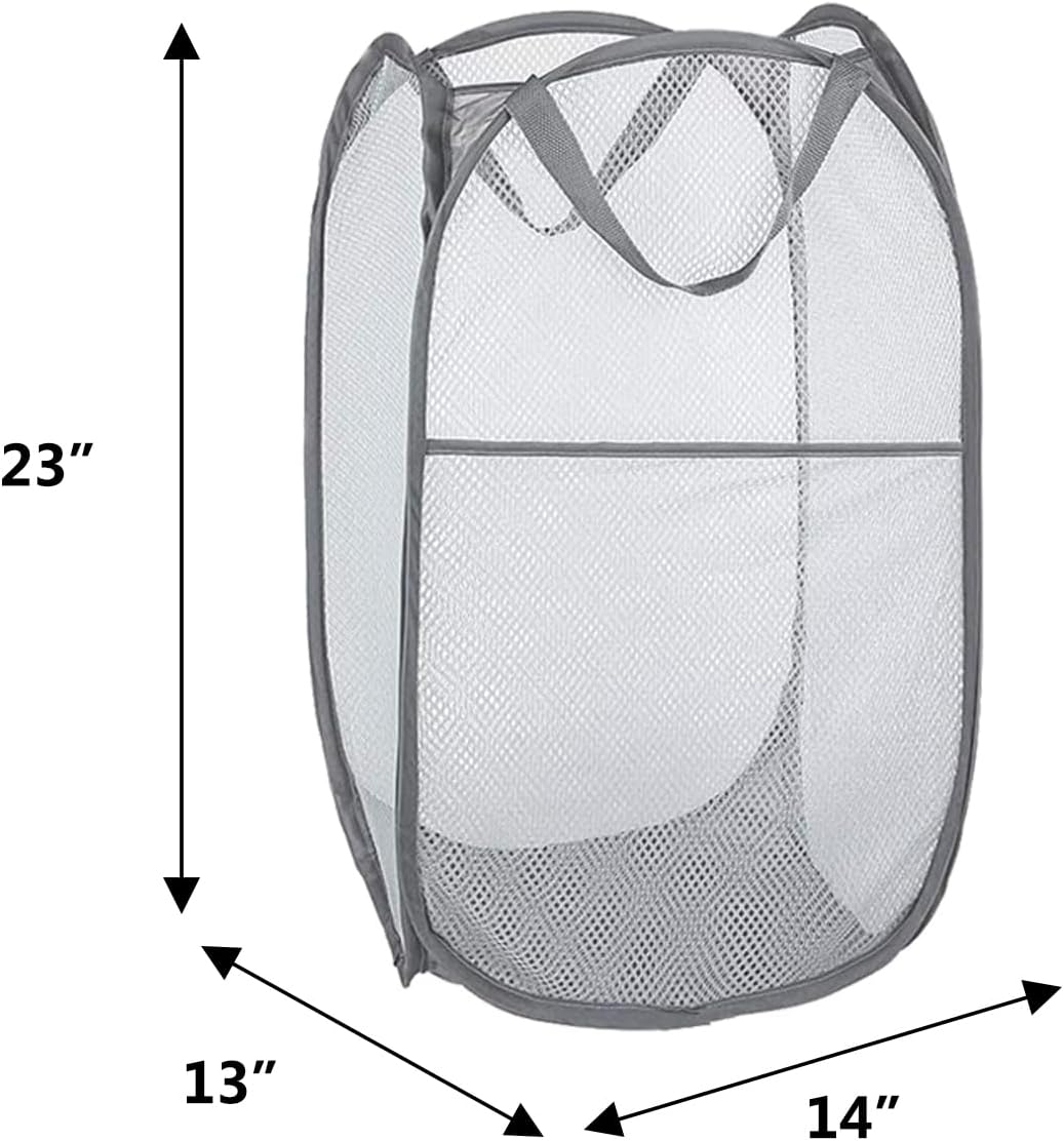 Pop Up Hampers 3 Pack with Extra Large Laundry Bags 6 Pack