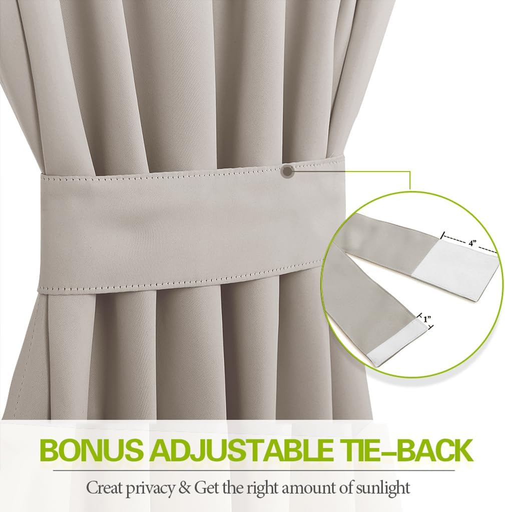 Cream Insulated Door Curtain Spefrowx