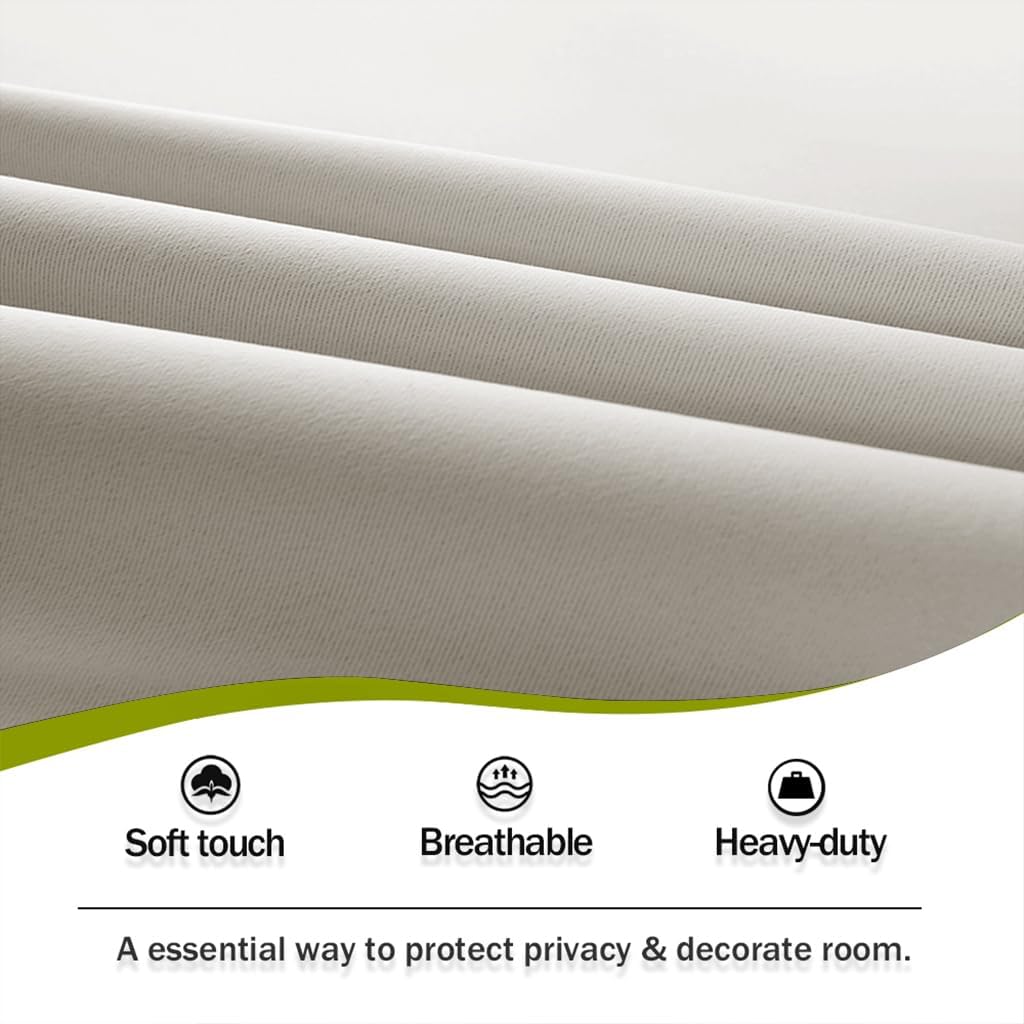 Cream Insulated Door Curtain Spefrowx