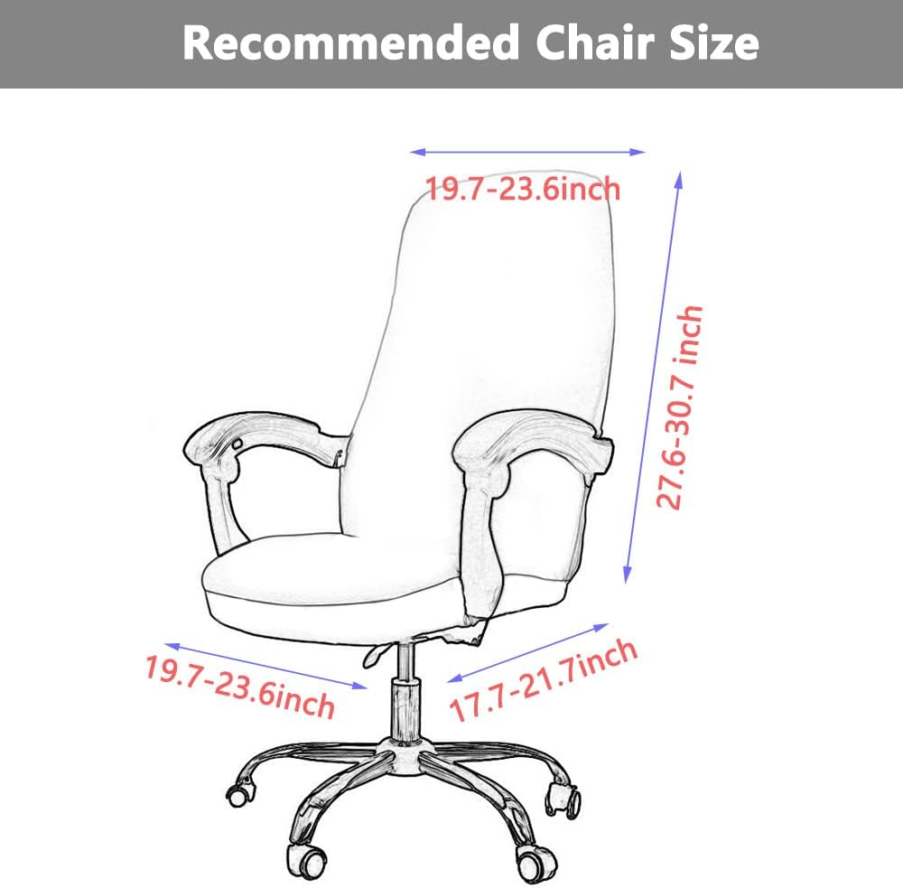 Office Chair Cover with Armrest Covers, Universal Stretch Desk Chair Cover