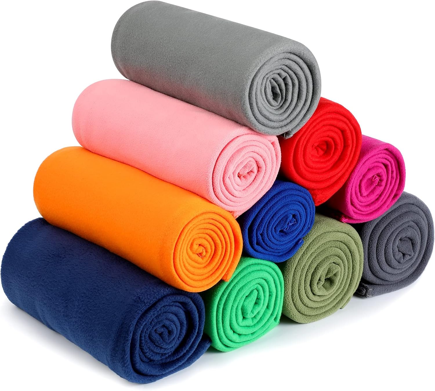 10 Pcs Fleece Blanket Bulk 50 x 60 Inch Soft Lightweight Travel Throw Solid Colors Fleece Airplane Blanket for Pet Bed Couch Sofa Home Office Wedding Gifts Travel Camping 10 Pcs Fleece Blanket Bulk 50 x 60 Inch Soft Lightweight Travel Throw Solid Colors Fleece Airplane Blanket for Pet Bed Couch Sofa Home Office Wedding Gifts Travel Camping