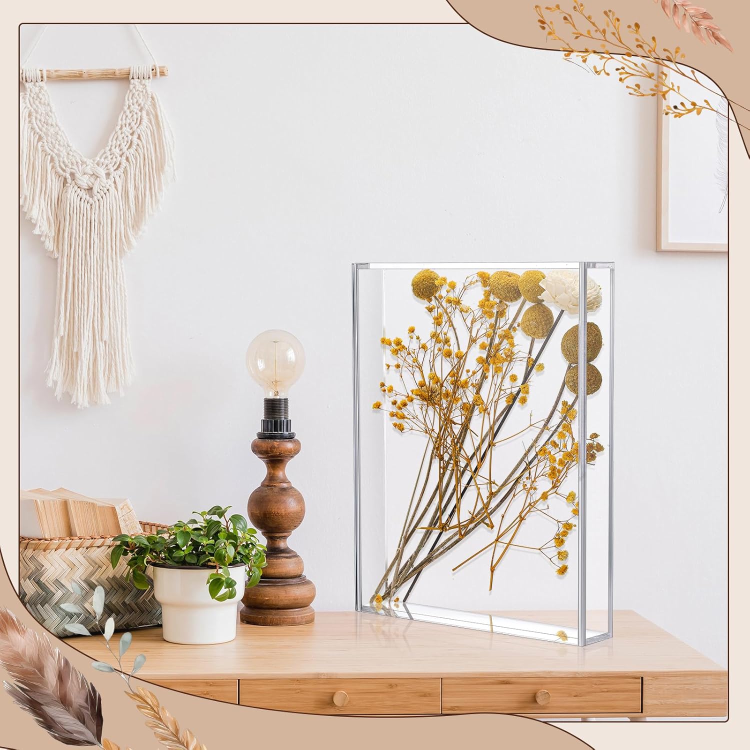 2 Pcs 8%27%27 x 10%27%27 Acrylic Shadow Boxes Display Cases