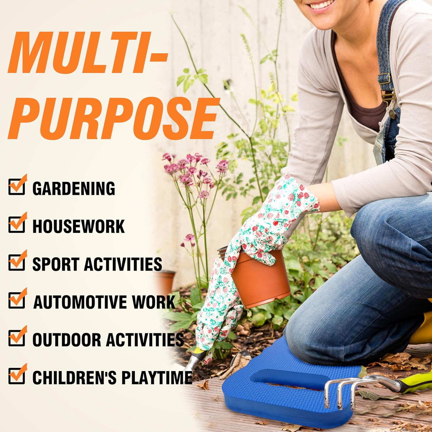 6-Pack Garden Kneeling Cushions - For Gardening