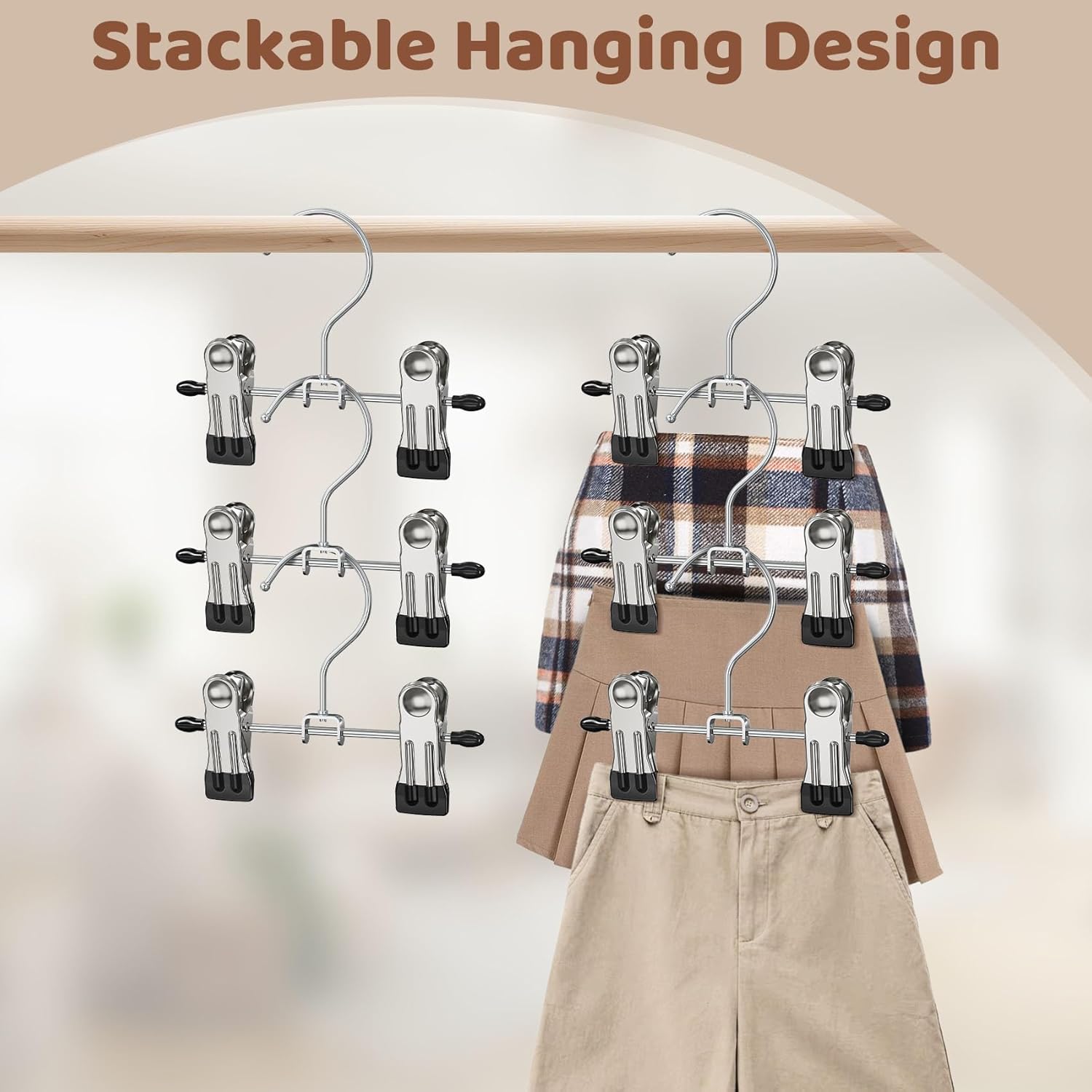 24 Pack Baby Hangers with Clips
