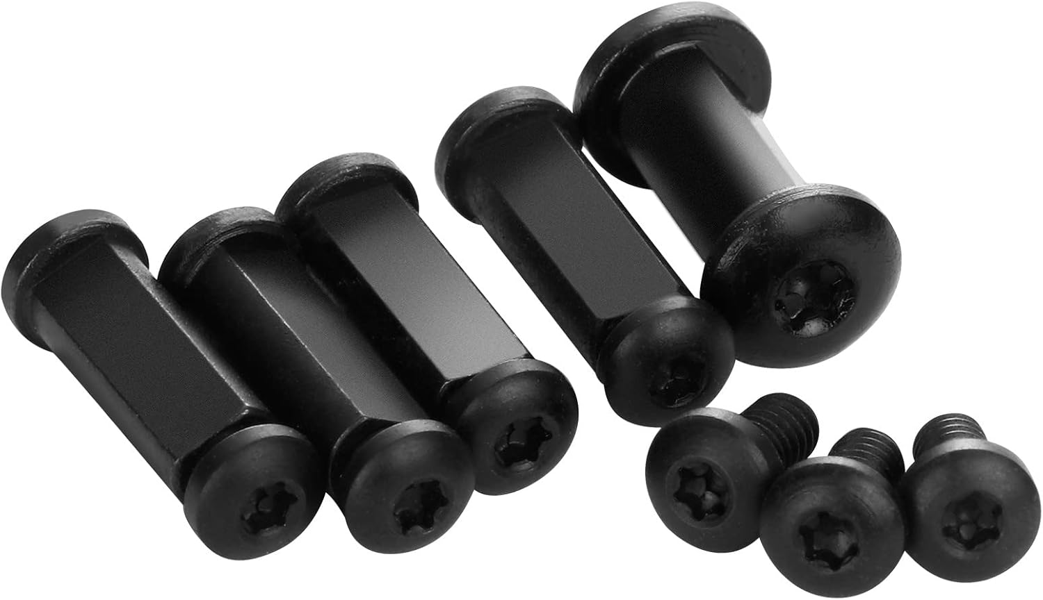 Complete Screw and Pivot Kits for Spyderco Delica C11, Custom-Made Stainless Steel Screws Include Pivot Screw and Assembly, Handle Screws and Assemblies and Clip Screws, Black