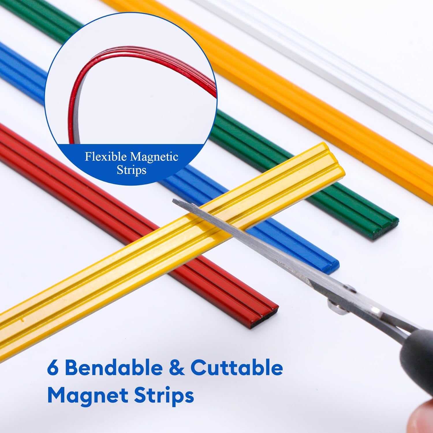 Knitting Pattern Holder with 6 Color Replacement Magnets 1 Magnifying Ruler