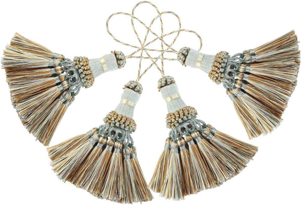Elegant Polyester Tassel Handmade Colorful Craft Tassels Charms for Key Chain Straps DIY Accessories (Blue Elegant Polyester Tassel Handmade Colorful Craft Tassels Charms for Key Chain Straps DIY Accessories (Blue