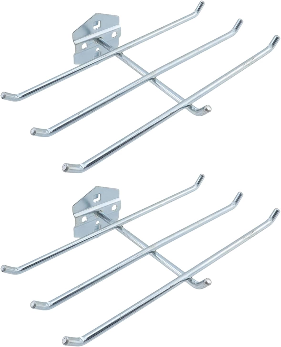 Pegboard Hooks Heavy Duty Metal Steel 3/8" Square Hole Peg Hooks with 6 Bars Suitbale for 1.5" Spaced Pegboards Wall Hooks for Hanging Various Tools - 2pcs Pegboard Hooks Heavy Duty Metal Steel 3/8" Square Hole Peg Hooks with 6 Bars Suitbale for 1.5" Spaced Pegboards Wall Hooks for Hanging Various Tools - 2pcs