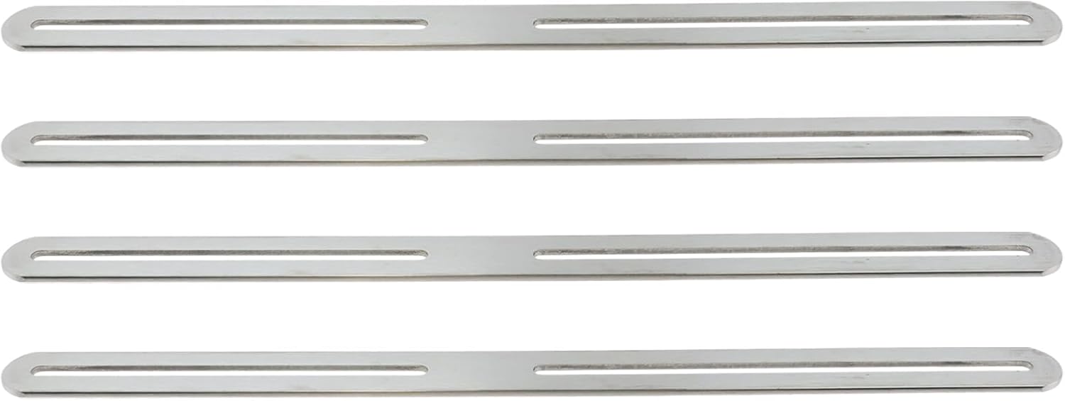 Adjustable Straight Brace Flat Mending Plates for Wood Stainless Steel Straight Bracket with Slot for Board