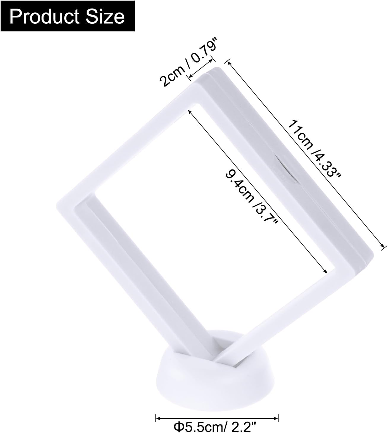 4 Pcs 3D Floating Display Case
