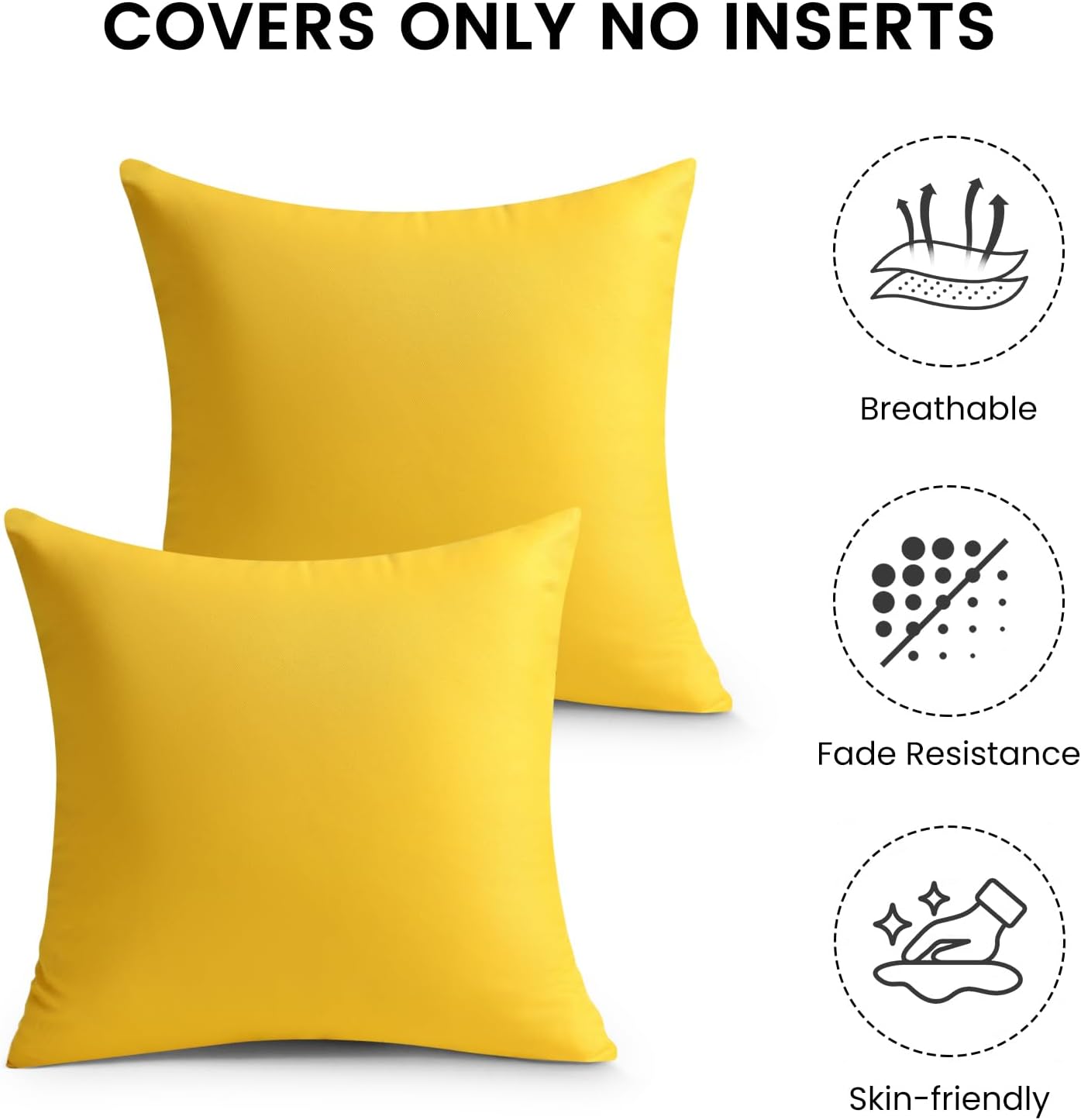 Outdoor Pillow Covers Set of 2