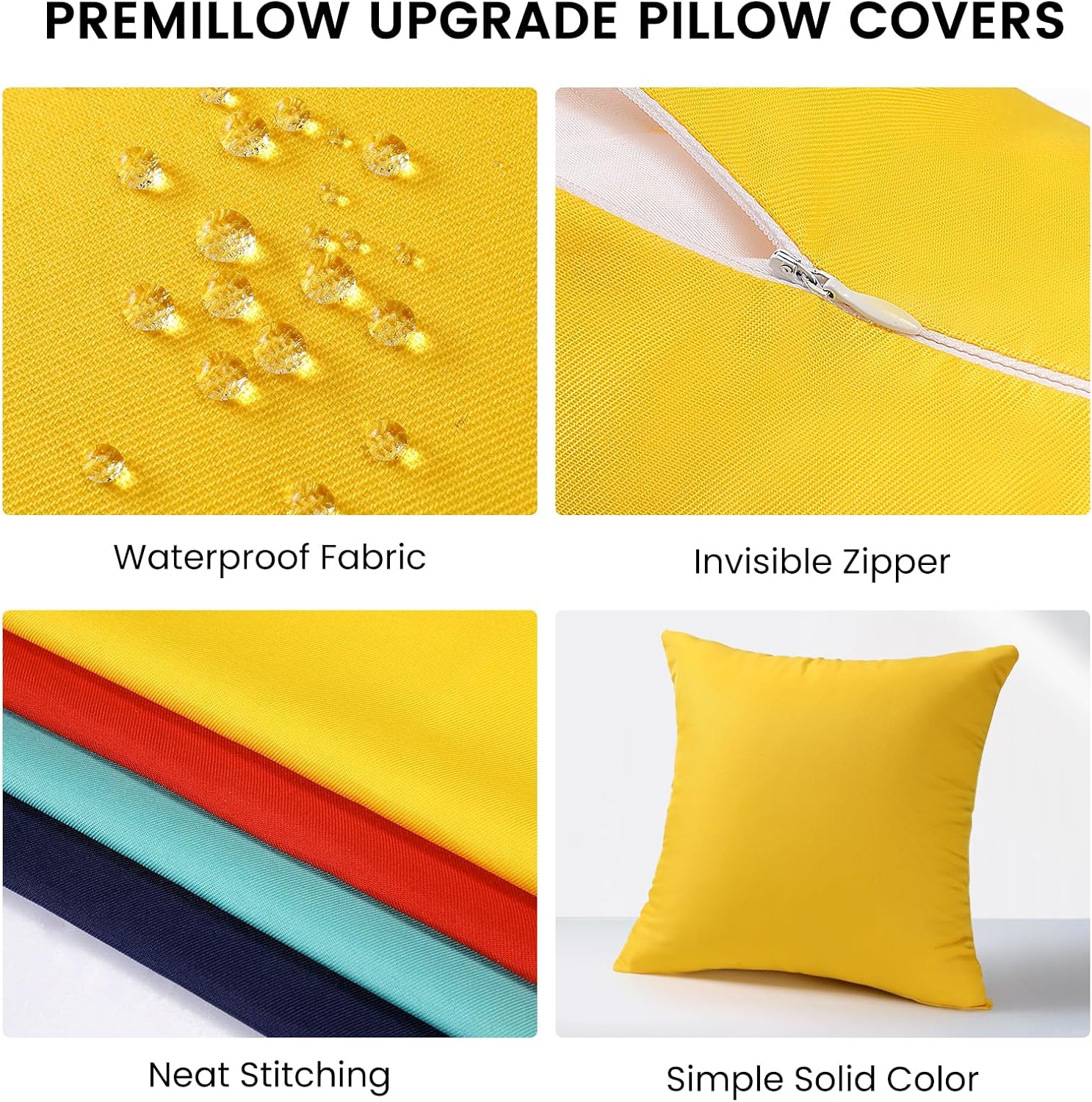 Outdoor Pillow Covers Set of 2