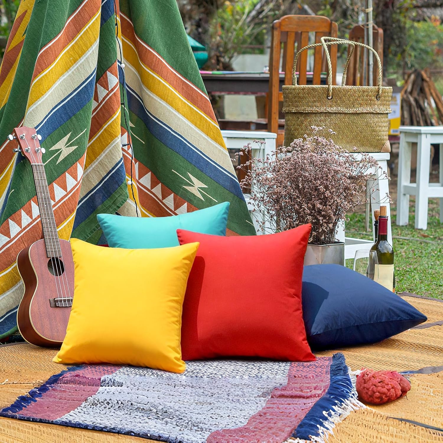 Outdoor Pillow Covers Set of 2