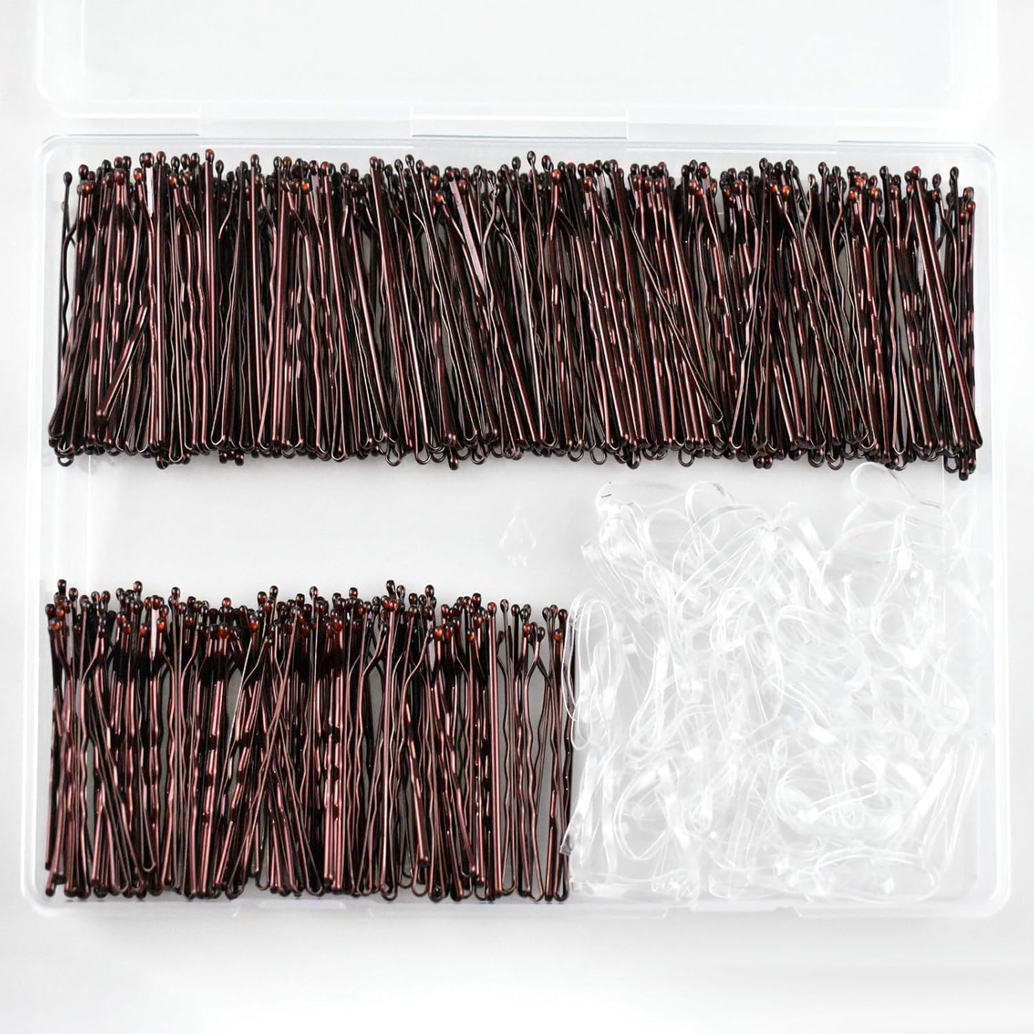 620PCS Brown Bobby Pins Kit, 2Inch Hair Pins with Hair Bands, Premium Bobby Pin For Women, Girls and Kids
