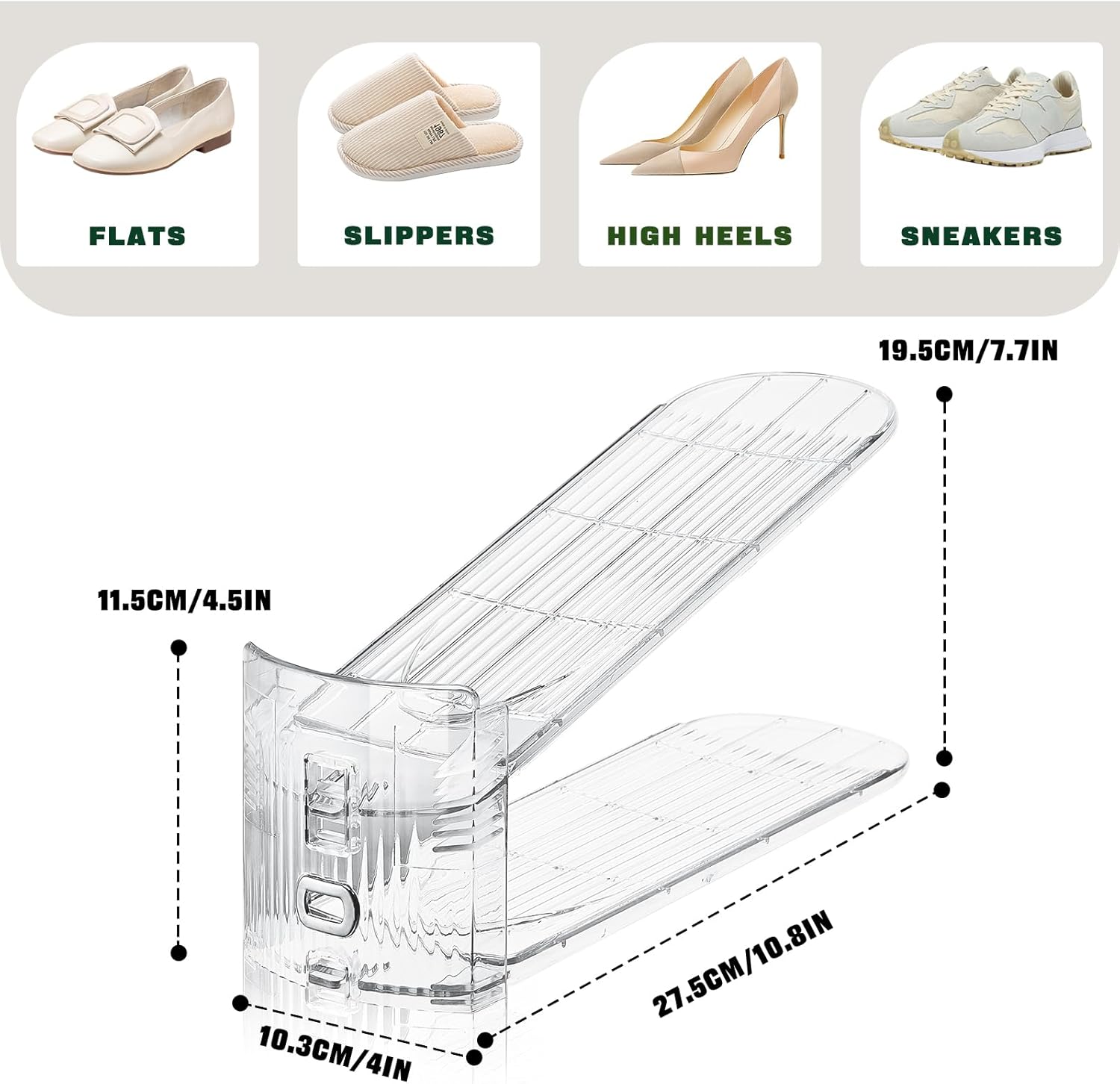 Shoe Slots Organizer for Closet