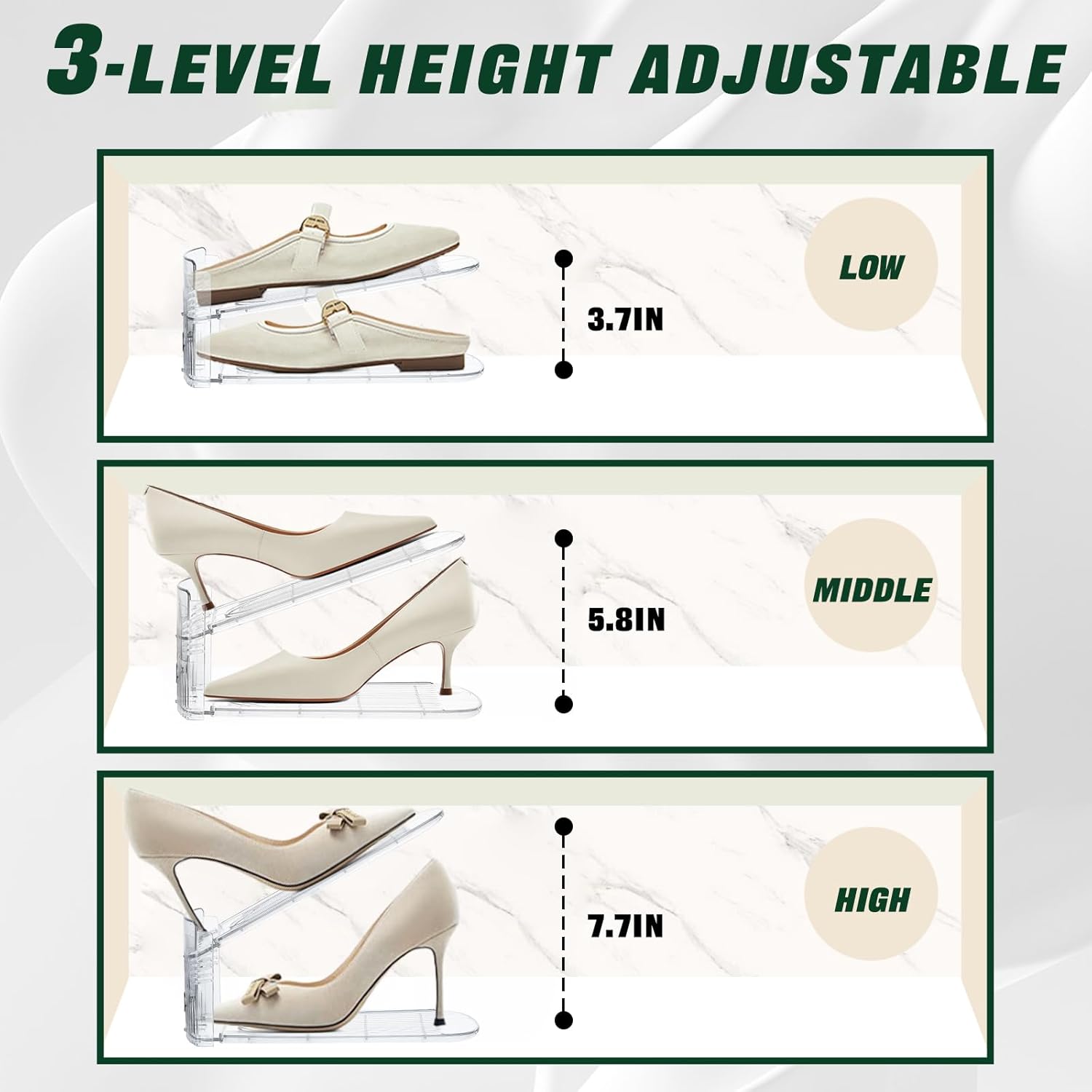 Shoe Slots Organizer for Closet