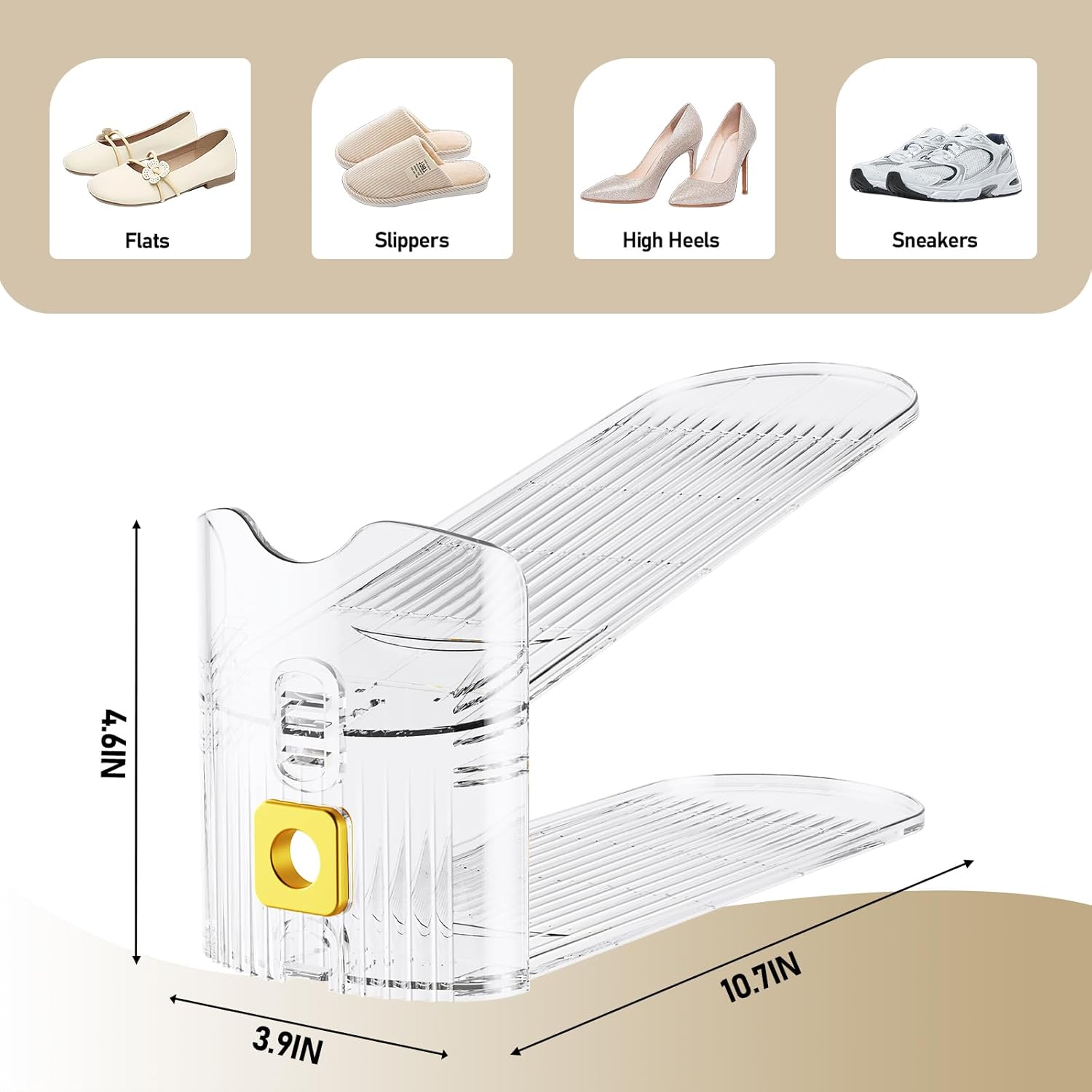 Shoe Slots Organizer for Closet