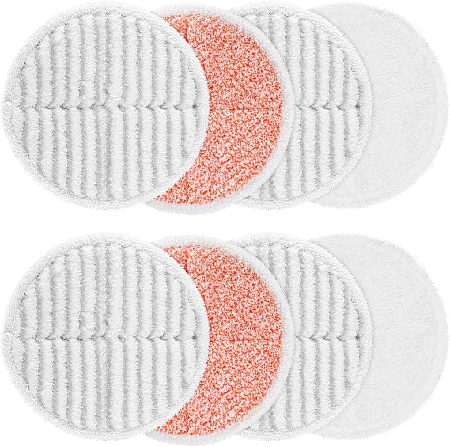 8 Pack Mop Pads Replacement Compatible with Bissell Spinwave 2124 8 Pack Mop Pads Replacement Compatible with Bissell Spinwave 2124