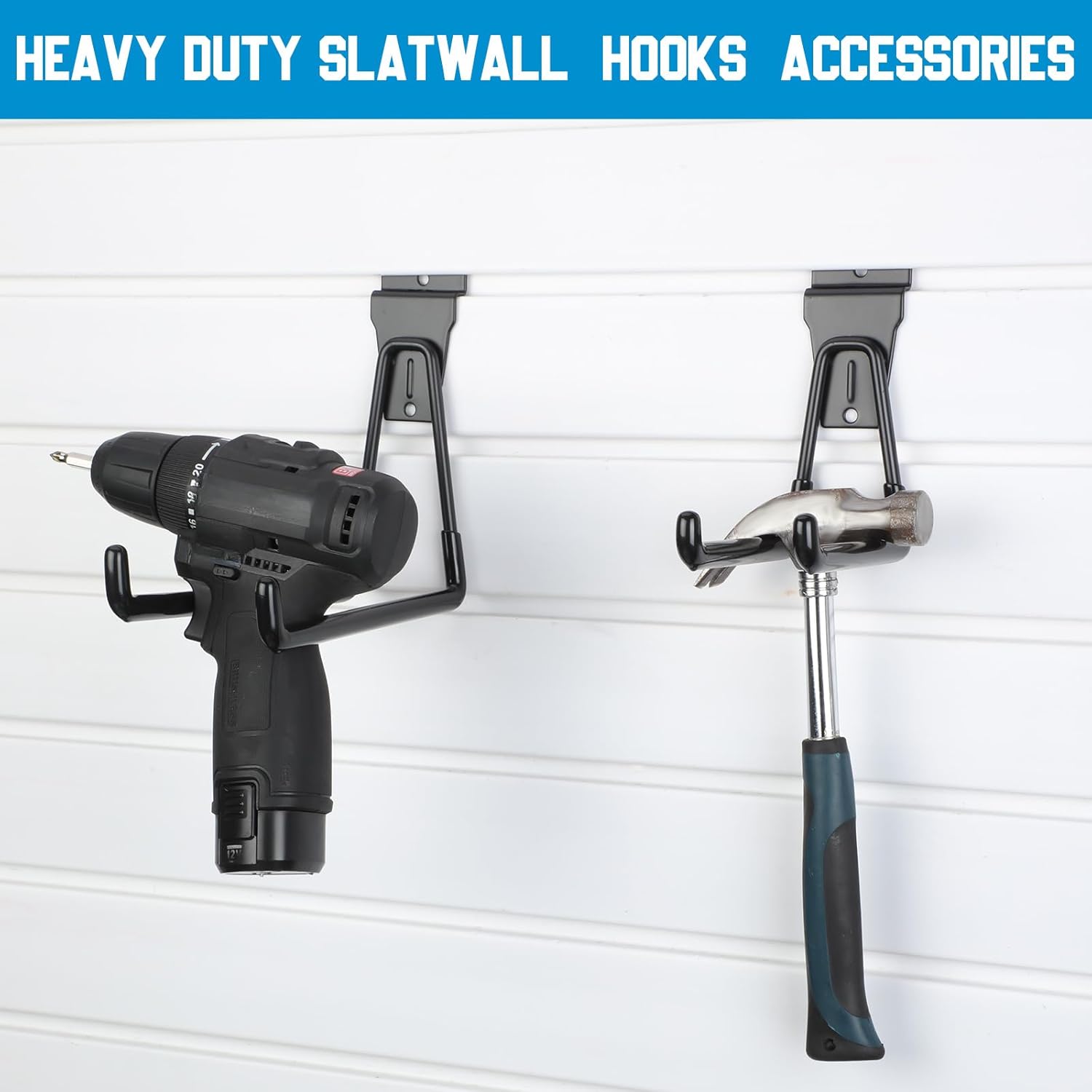 Landhoow 36 Pcs Slatwall Hooks & Hangers 32 Pcs Heavy Duty Slat Wall Hanging Hooks with 4 Pcs Storage Straps Assortment Slatwall Accessories for Storage Garage Wall Organization Garden Home (Black) Landhoow 36 Pcs Slatwall Hooks & Hangers 32 Pcs Heavy Duty Slat Wall Hanging Hooks with 4 Pcs Storage Straps Assortment Slatwall Accessories for Storage Garage Wall Organization Garden Home (Black)