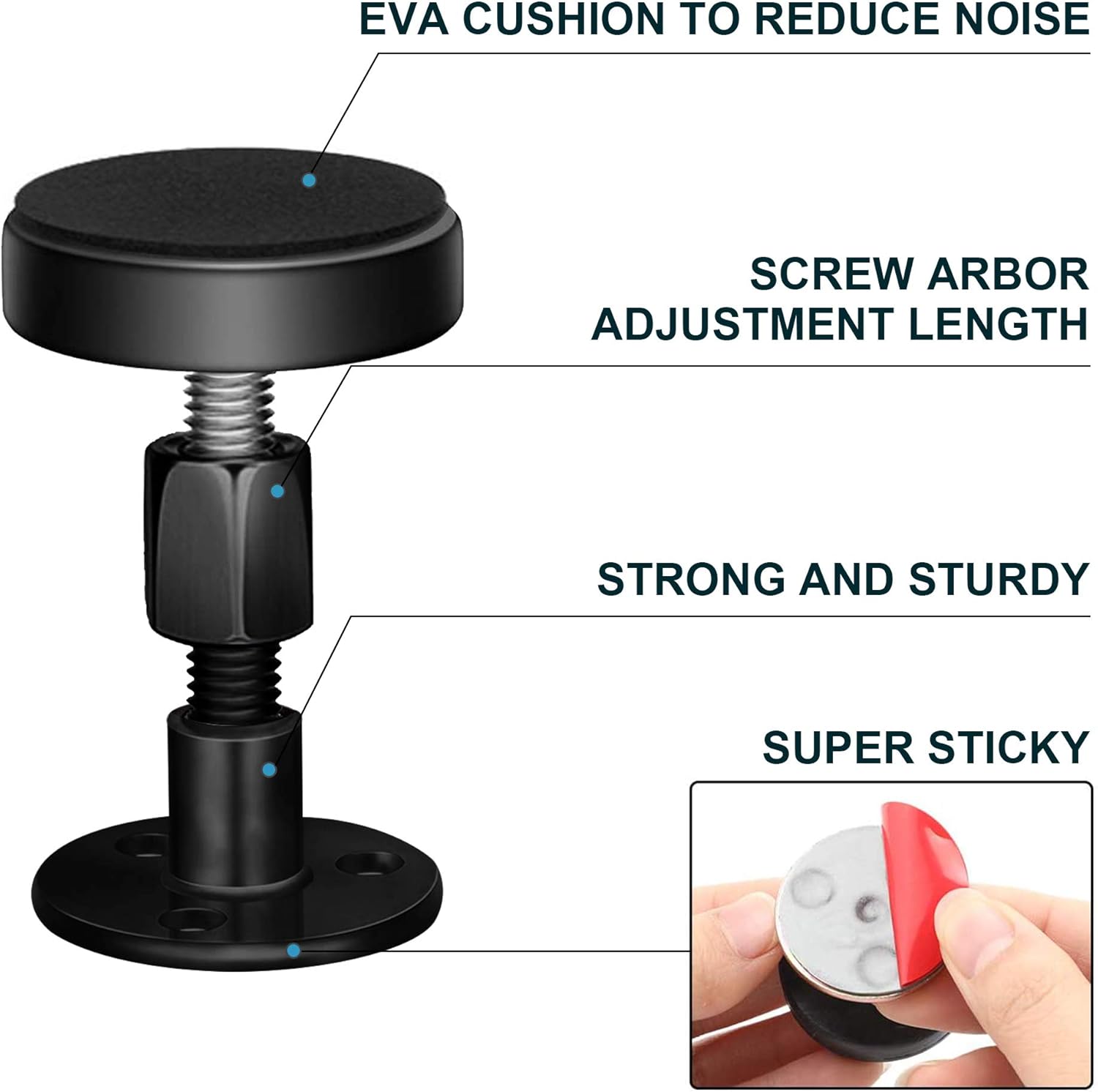Adjustable Threaded Bed Frame Anti-Shake Tool