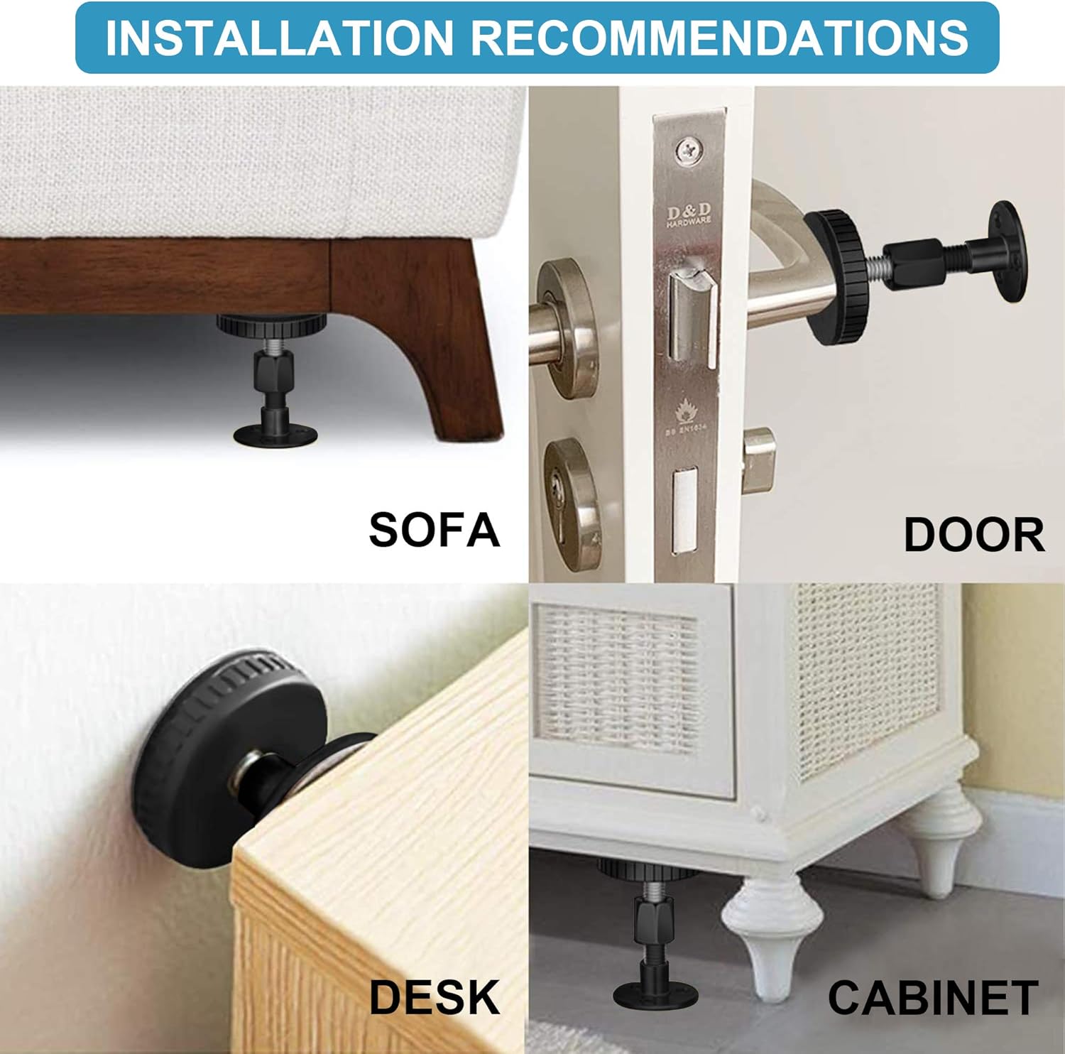 Adjustable Threaded Bed Frame Anti-Shake Tool