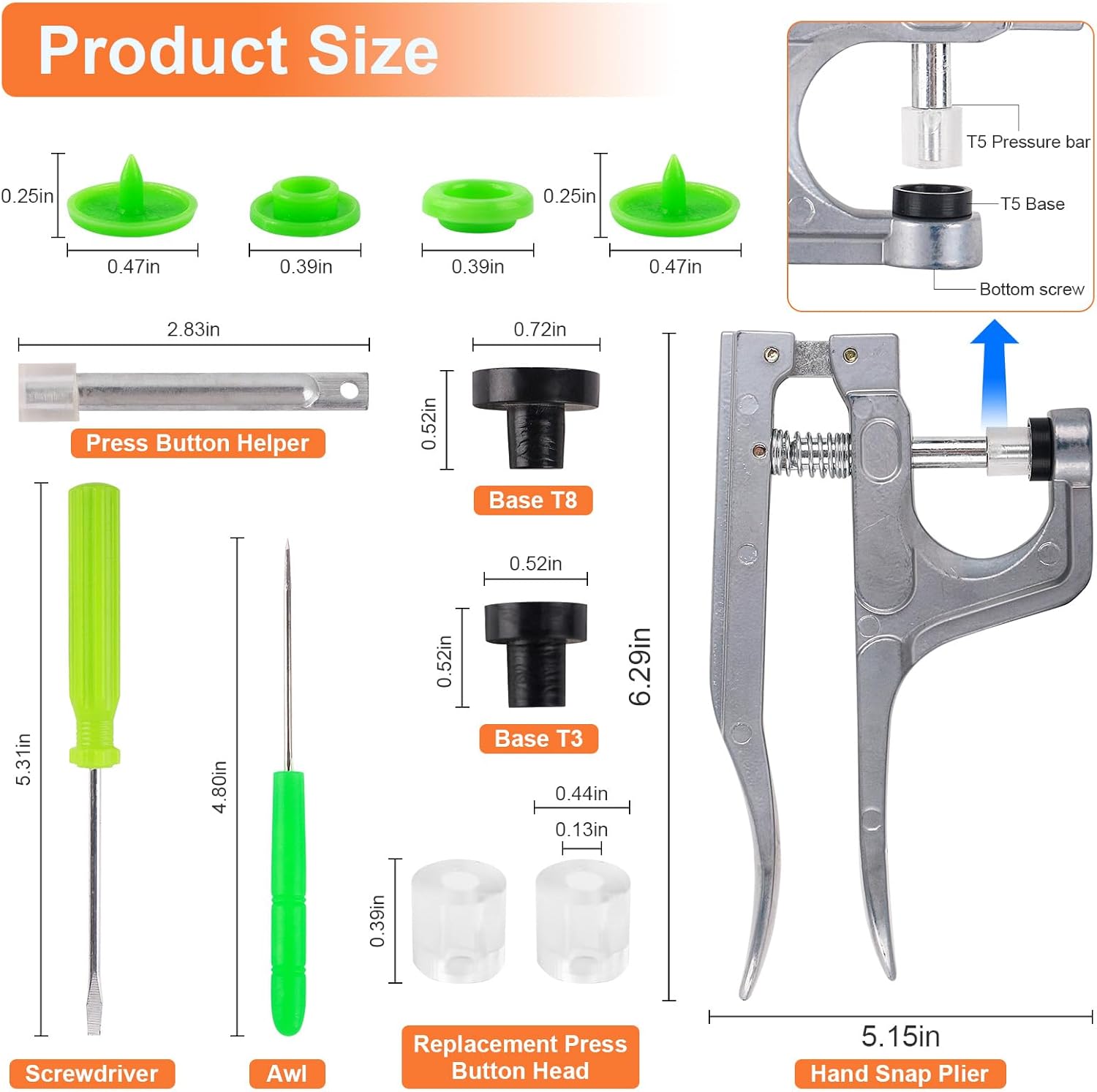 30 Pack Laundry Hooks Hanging Clips Clothes Pins Closet Hanger Organizer + Snap Button Kit with Snaps Pliers