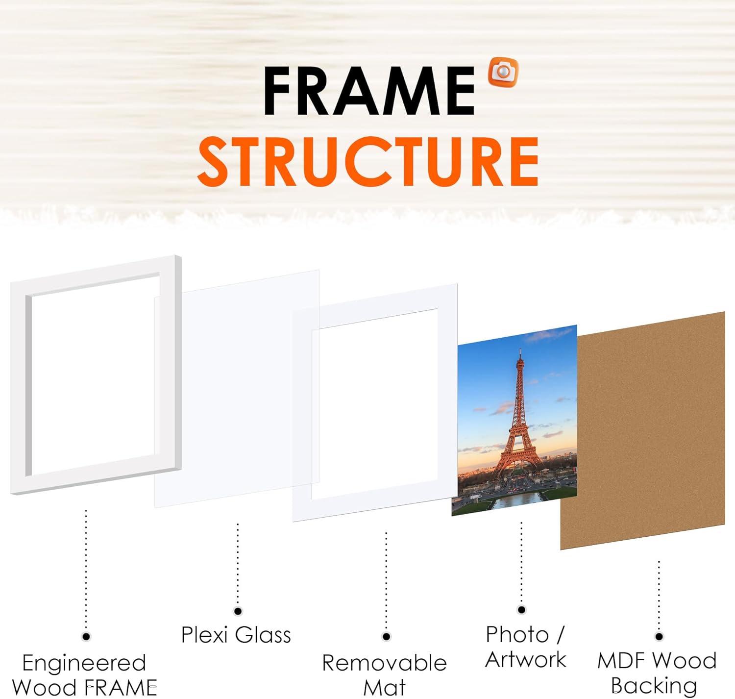 White 8x10 Picture Frame&11x14 Picture Frames Collage Wall Decor