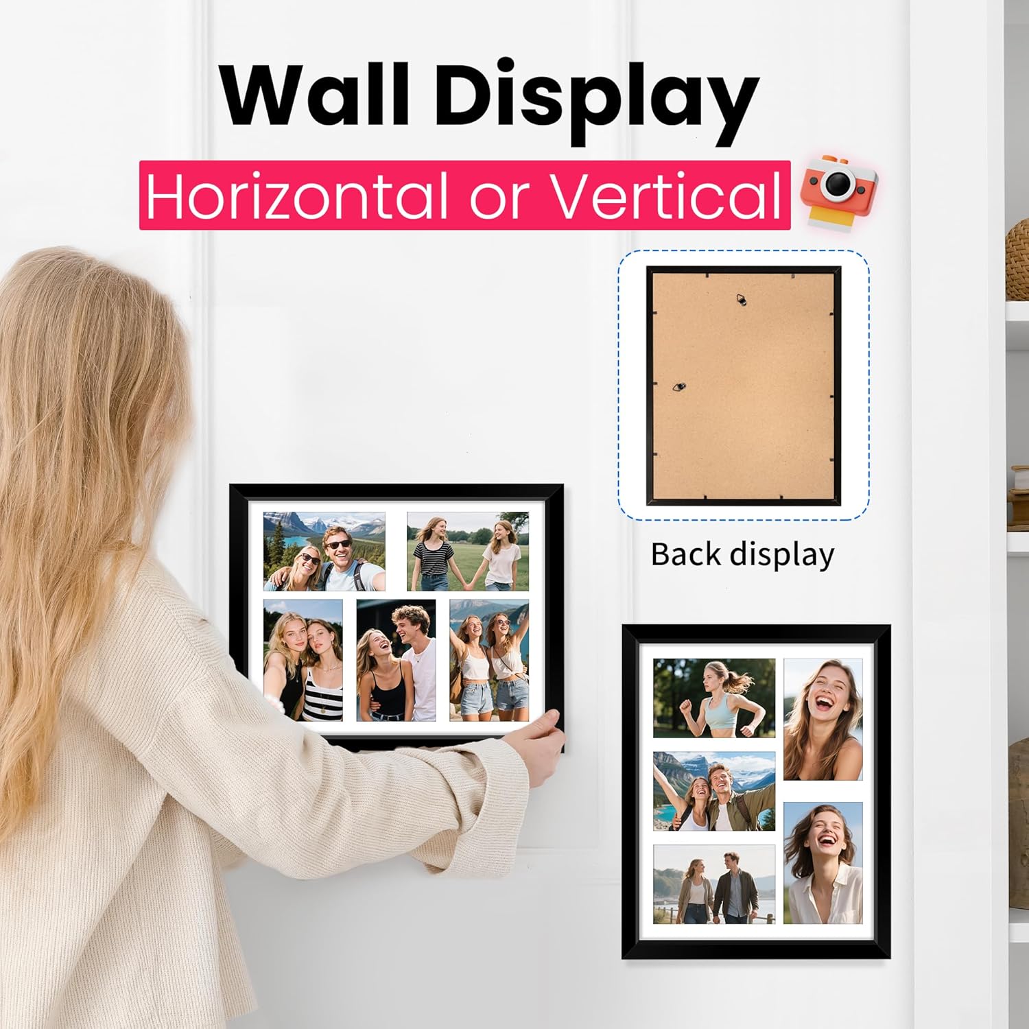 8x10 Picture Frame Set of 2 & 11x14 Picture Frames Collage Wall Decor