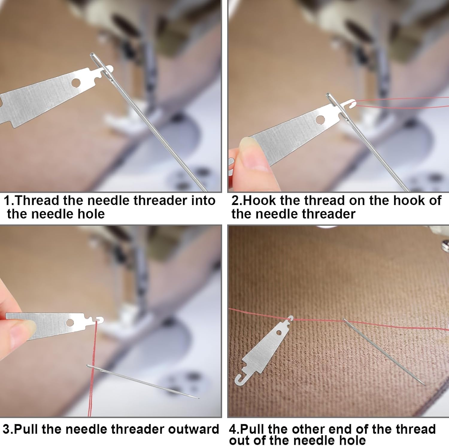 100 Pcs Stainless Steel Needle Threaders