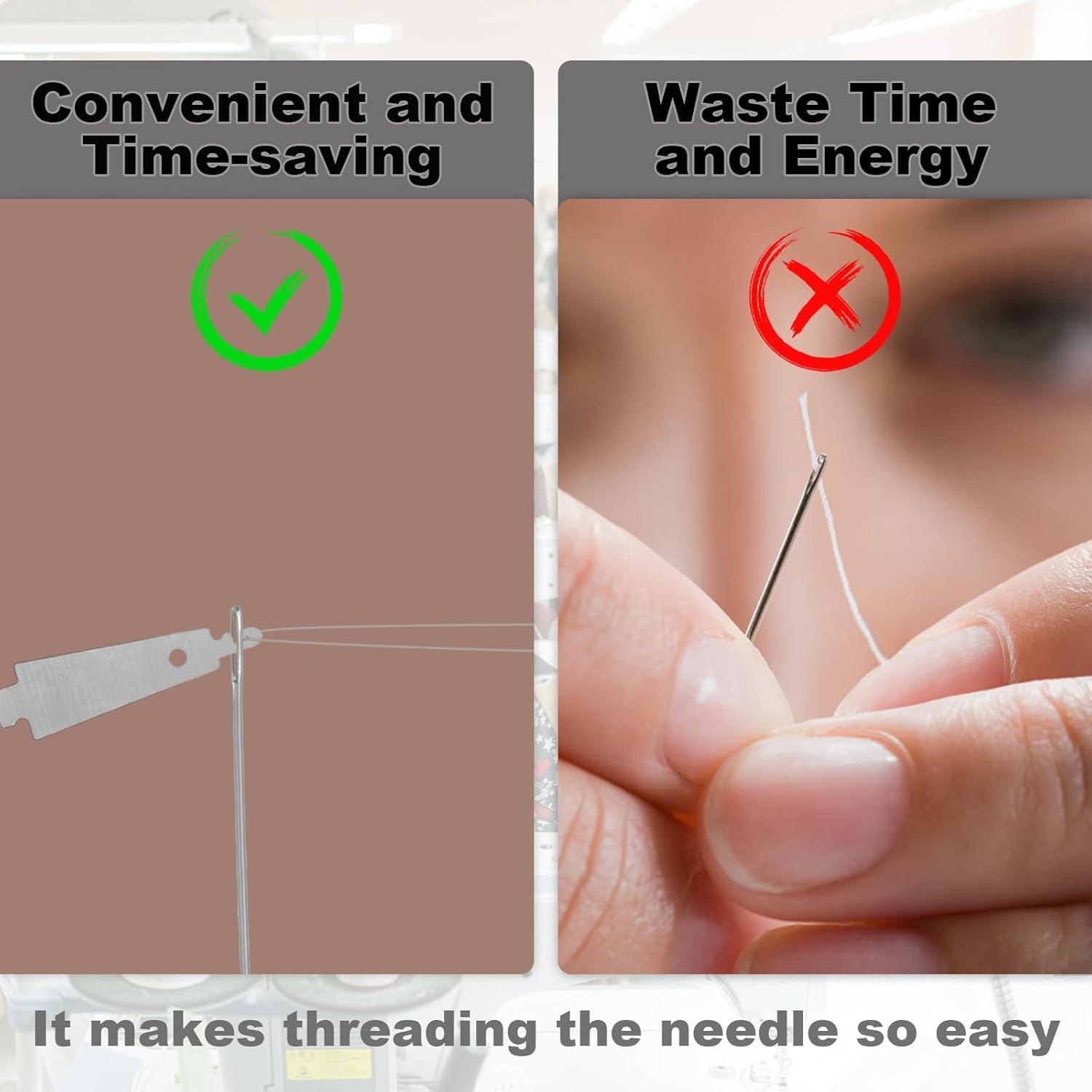 100 Pcs Stainless Steel Needle Threaders