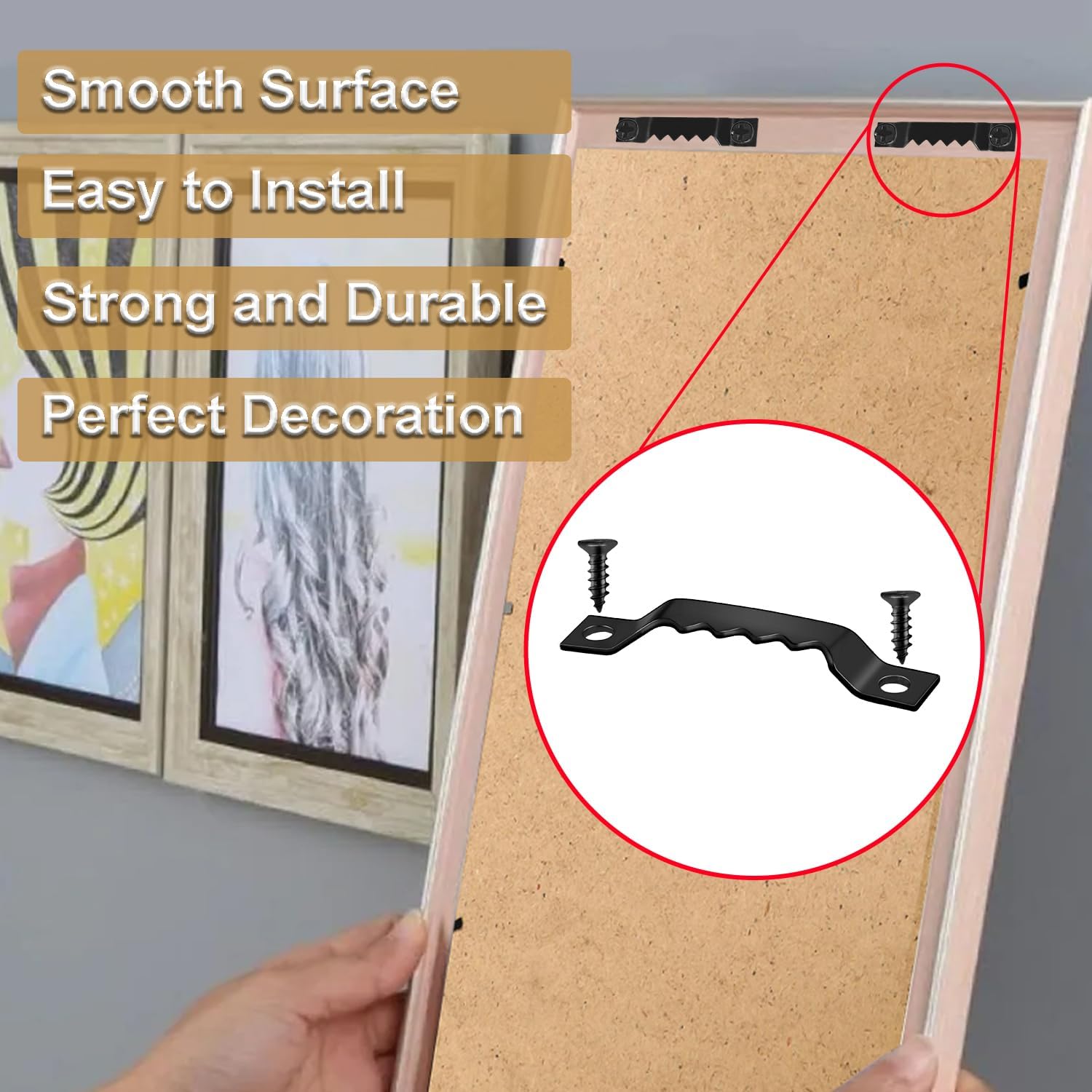 50 Sets Sawtooth Picture Hanger