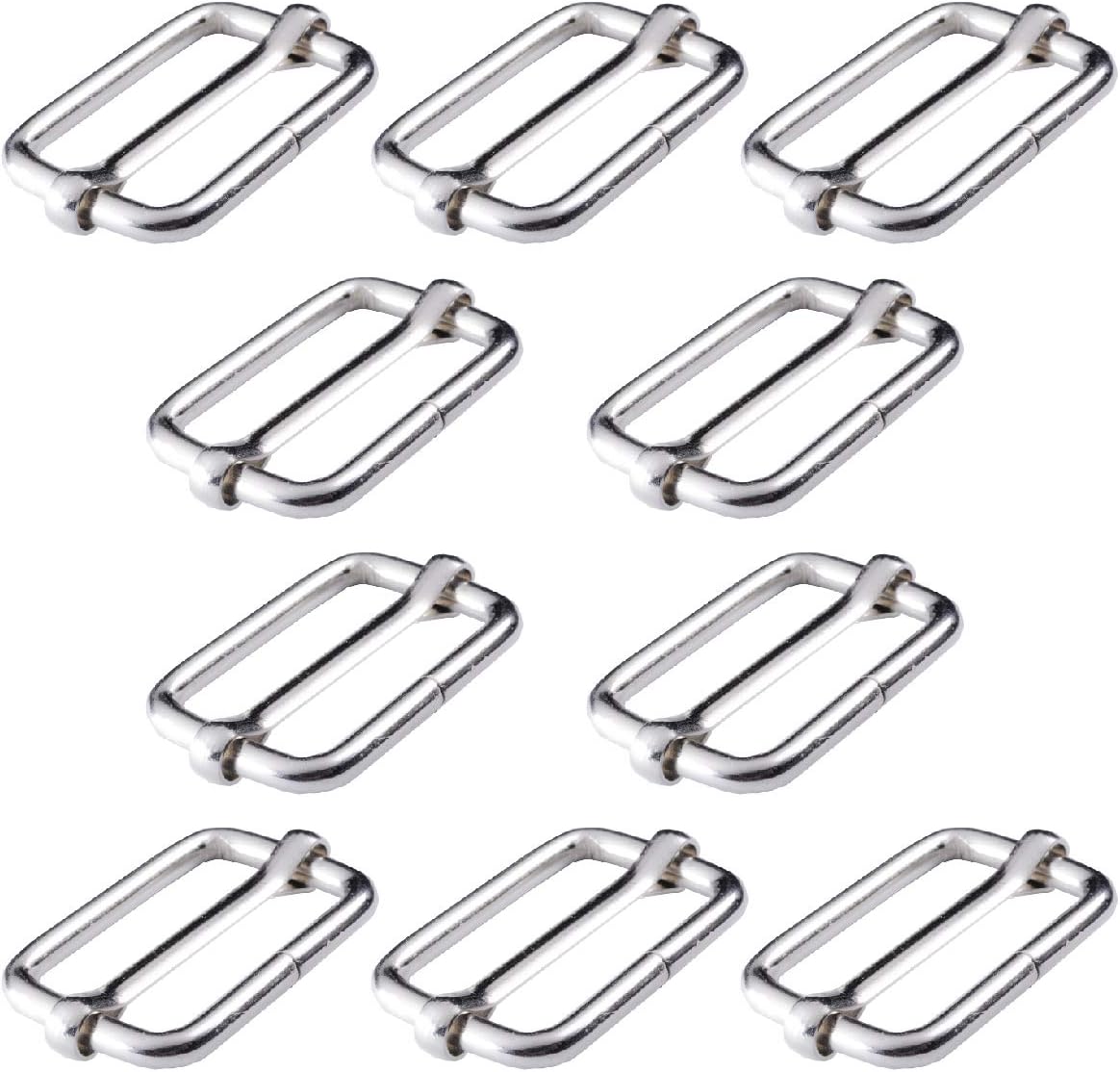 Adjtable Slide Buckle 1 Inch Triglide Slides Metal Webbing Slider For Strap Belt Backpack Handbag DIY (10 Pieces Adjtable Slide Buckle 1 Inch Triglide Slides Metal Webbing Slider For Strap Belt Backpack Handbag DIY (10 Pieces