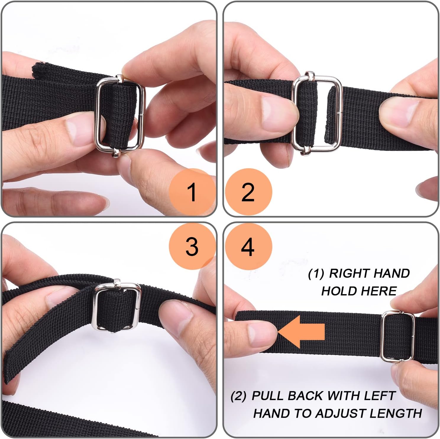 CooBigo 25 Pack 1 Inch Metal Adjustable Slide Buckles Tri-Glide Rectangle Adjuster Suspender Strap Slider for Purse Bag Hardware Making Supplies Backpack replacement Keeper(Mixed)