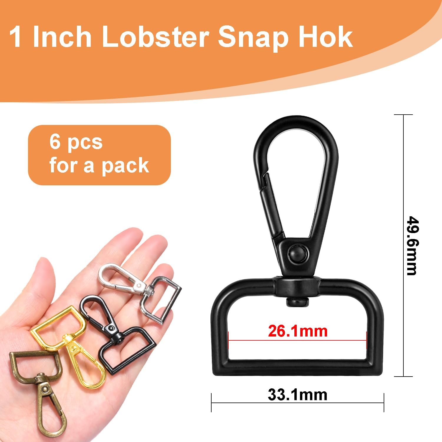 1 Inch Metal Swivel Snap Hooks