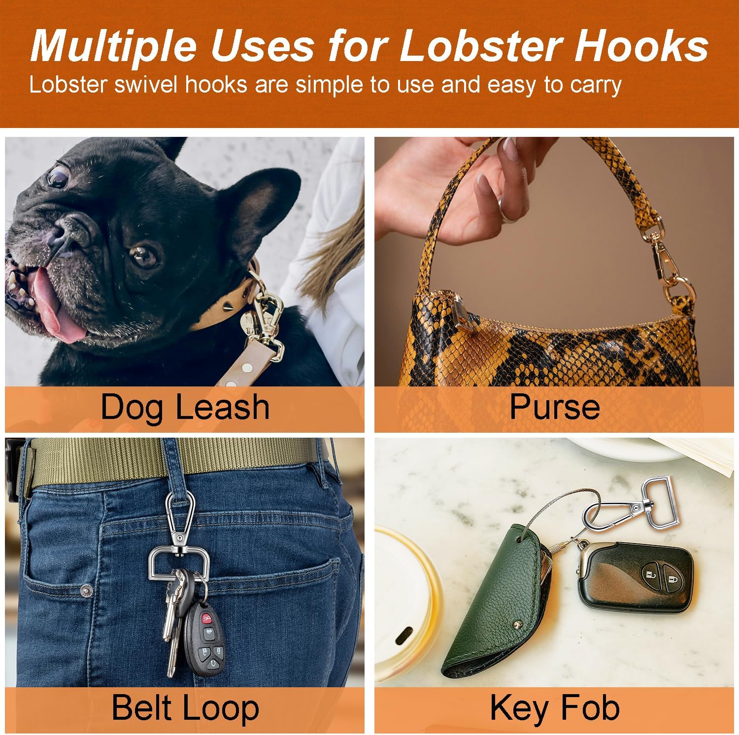 1 Inch Metal Swivel Snap Hooks