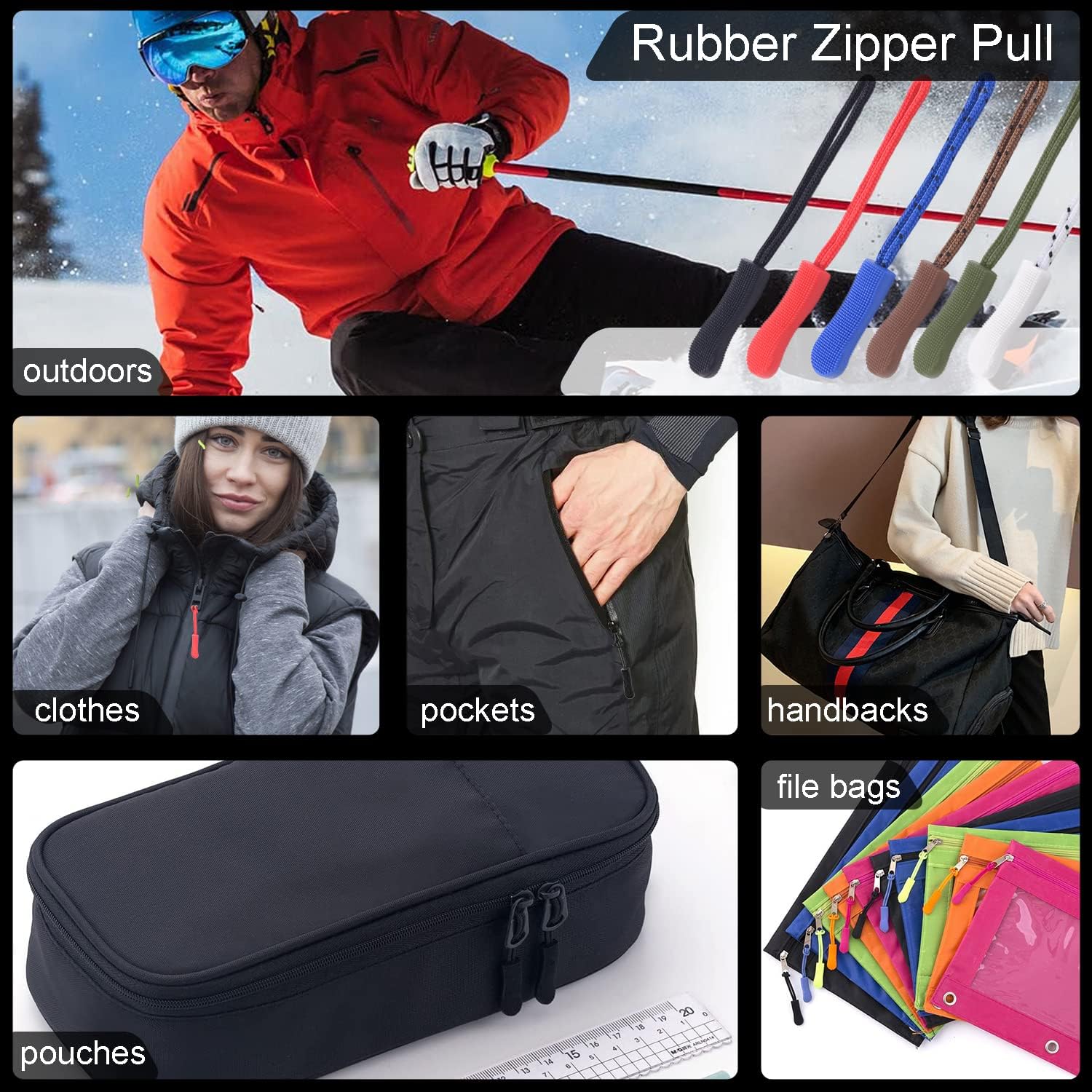 CooBigo 12Pack Zipper Pull Replacement
